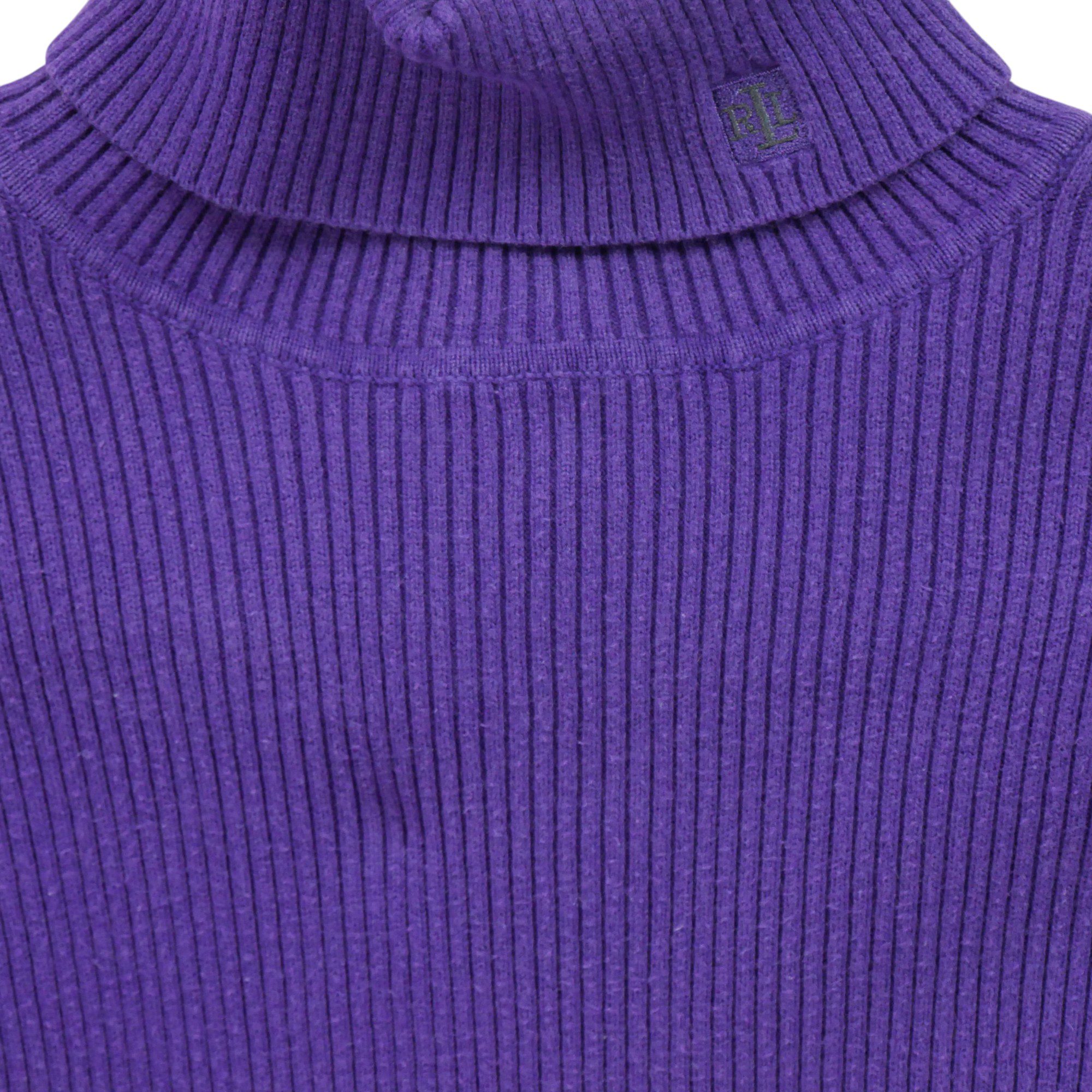 Pull Femme  col roulé Violet 3