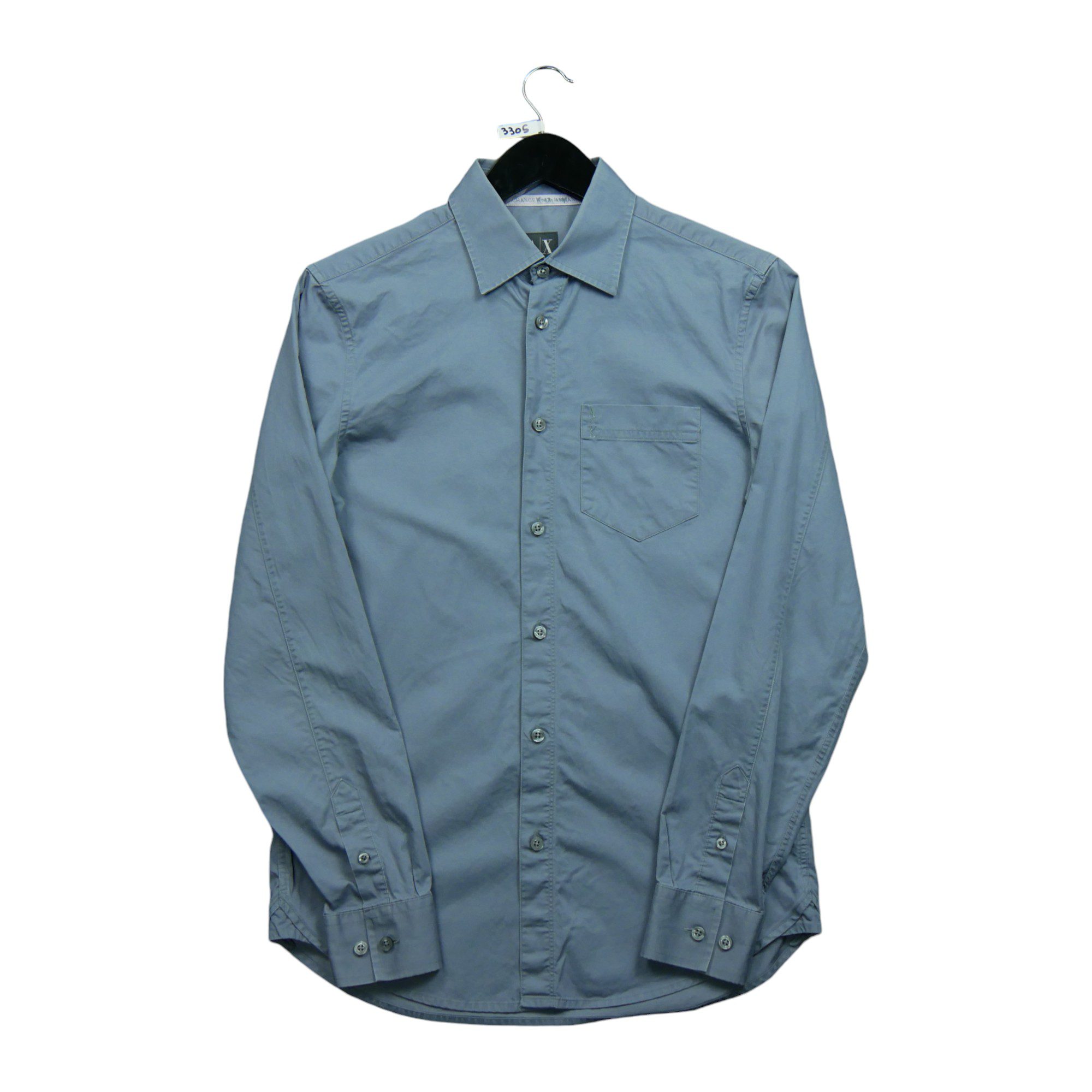 Chemise classiques Homme uni Gris 1
