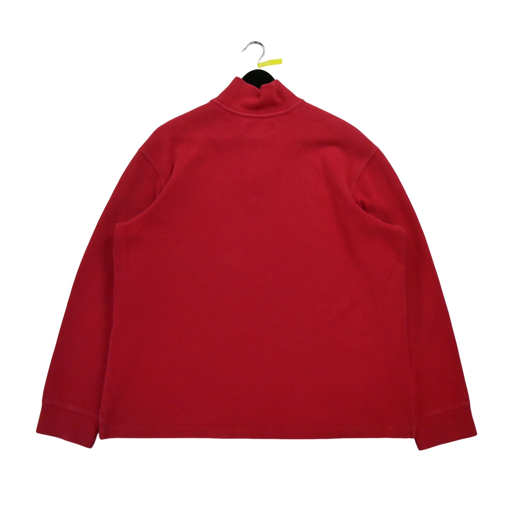 Pull Homme  demi-zippé Rouge 3