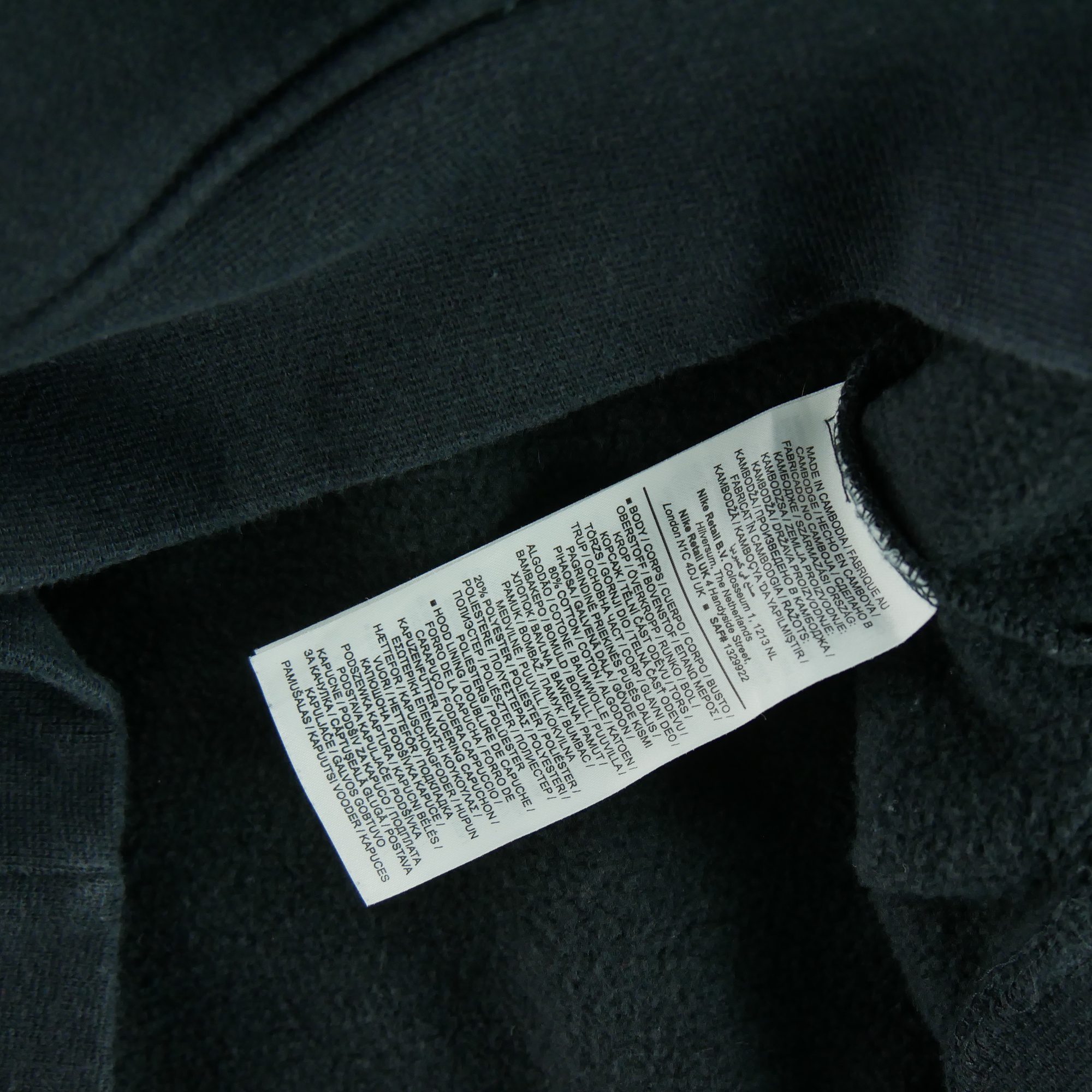 Sweat à capuche Homme  Noir 6