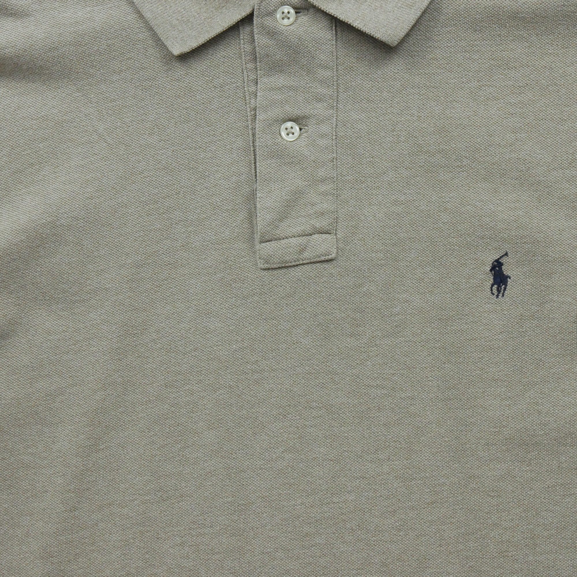 Polo manches longues Homme  Beige 3