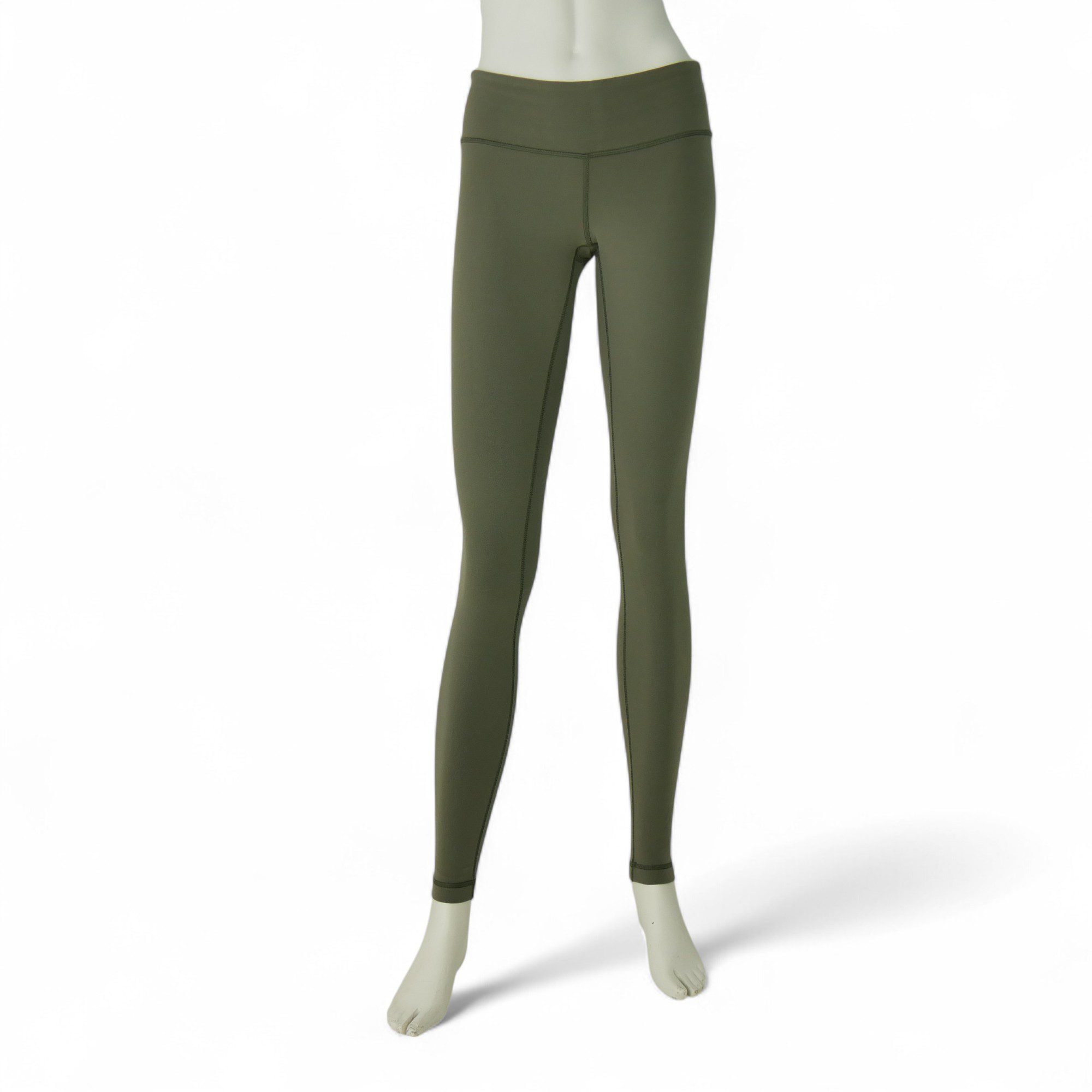Leggings Femme  Yoga Course Kaki 1