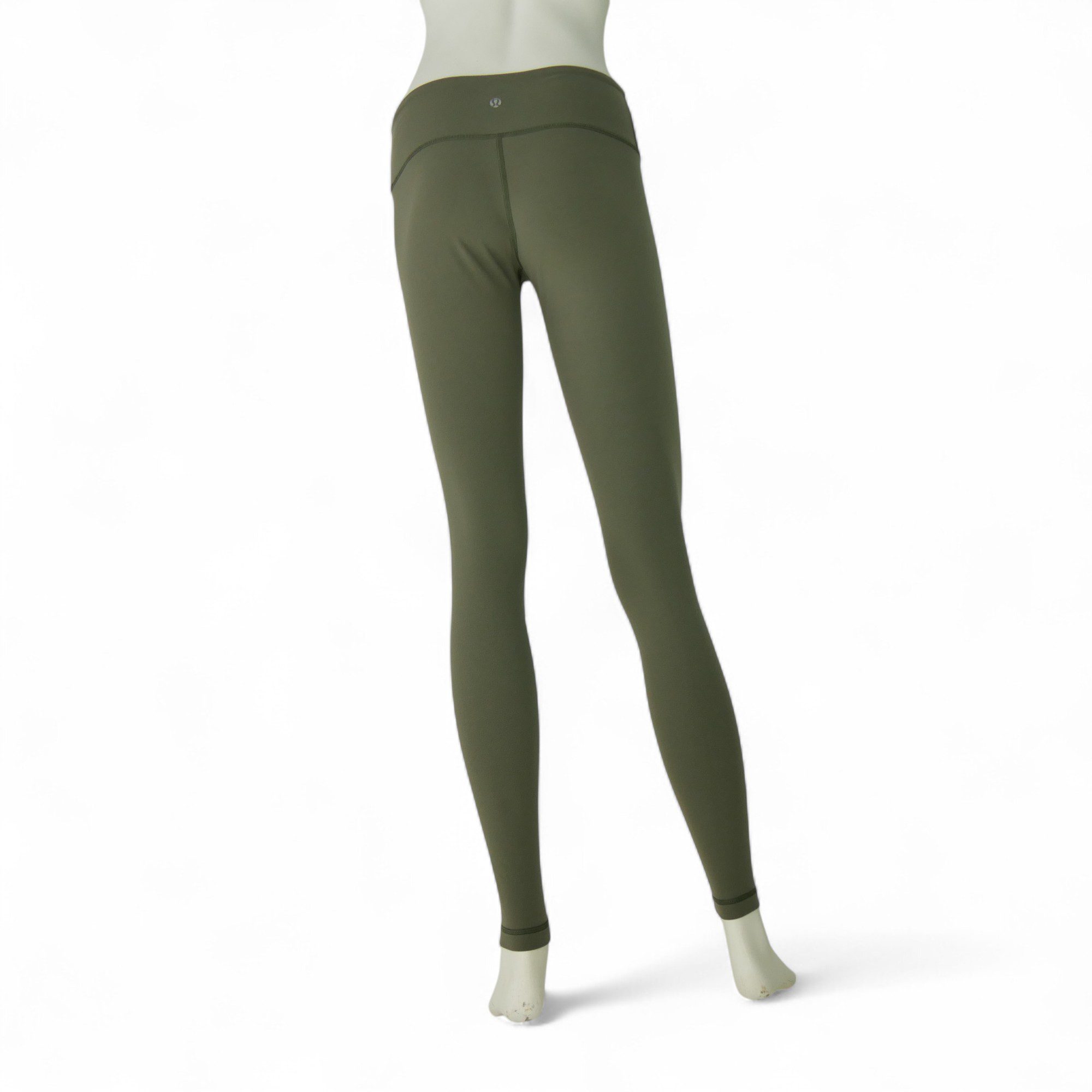 Leggings Femme  Yoga Course Kaki 2