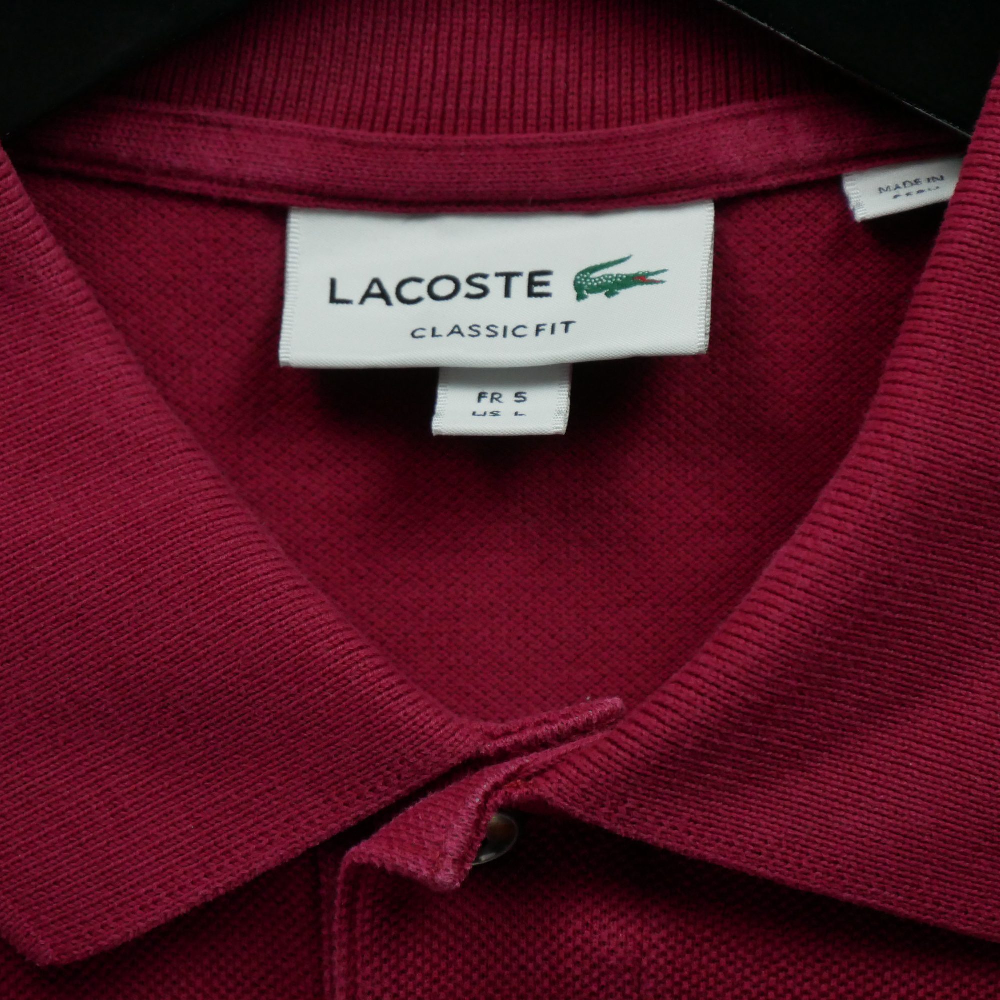 Polo manches courtes Homme  Rouge 7