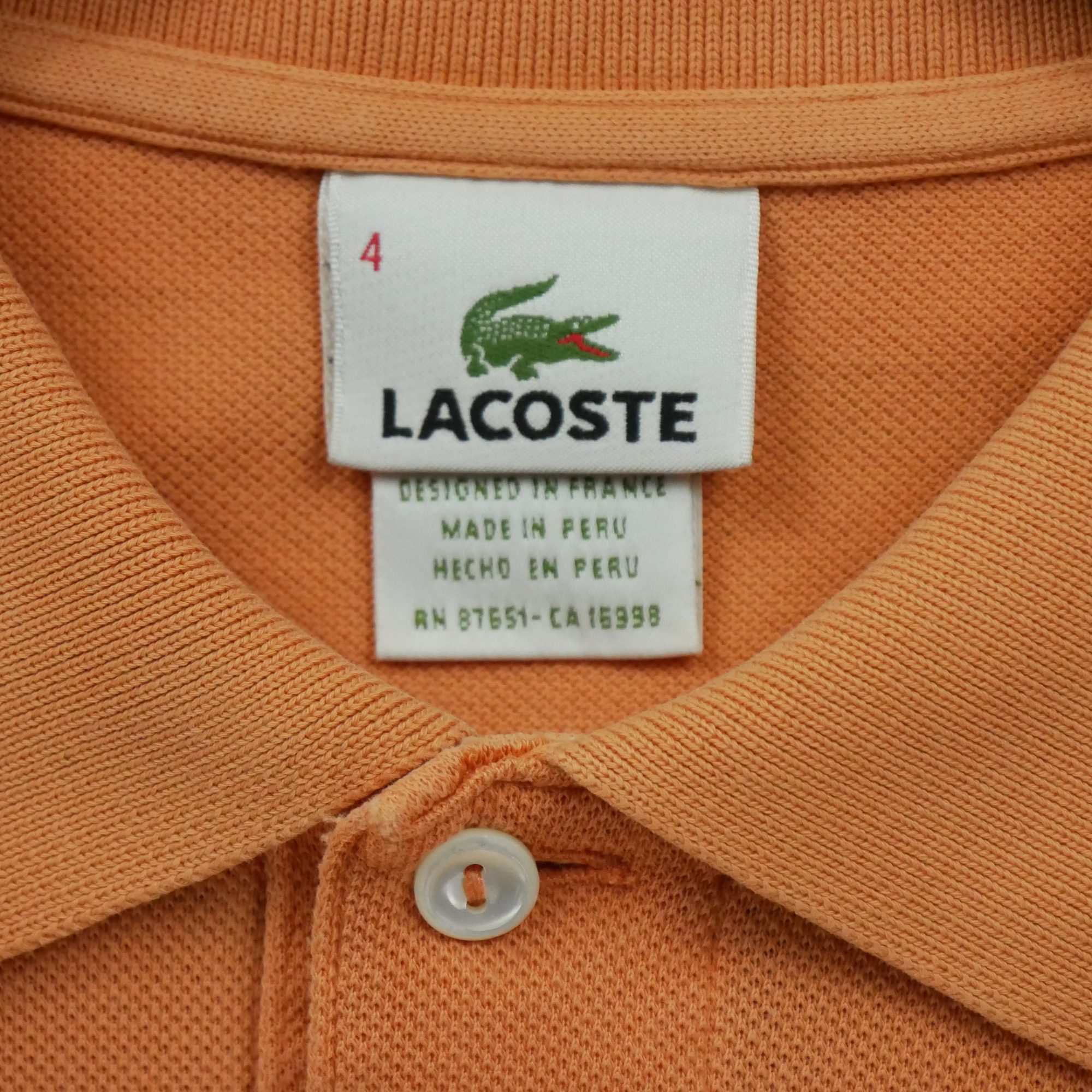 Polo manches courtes Homme  Orange 6