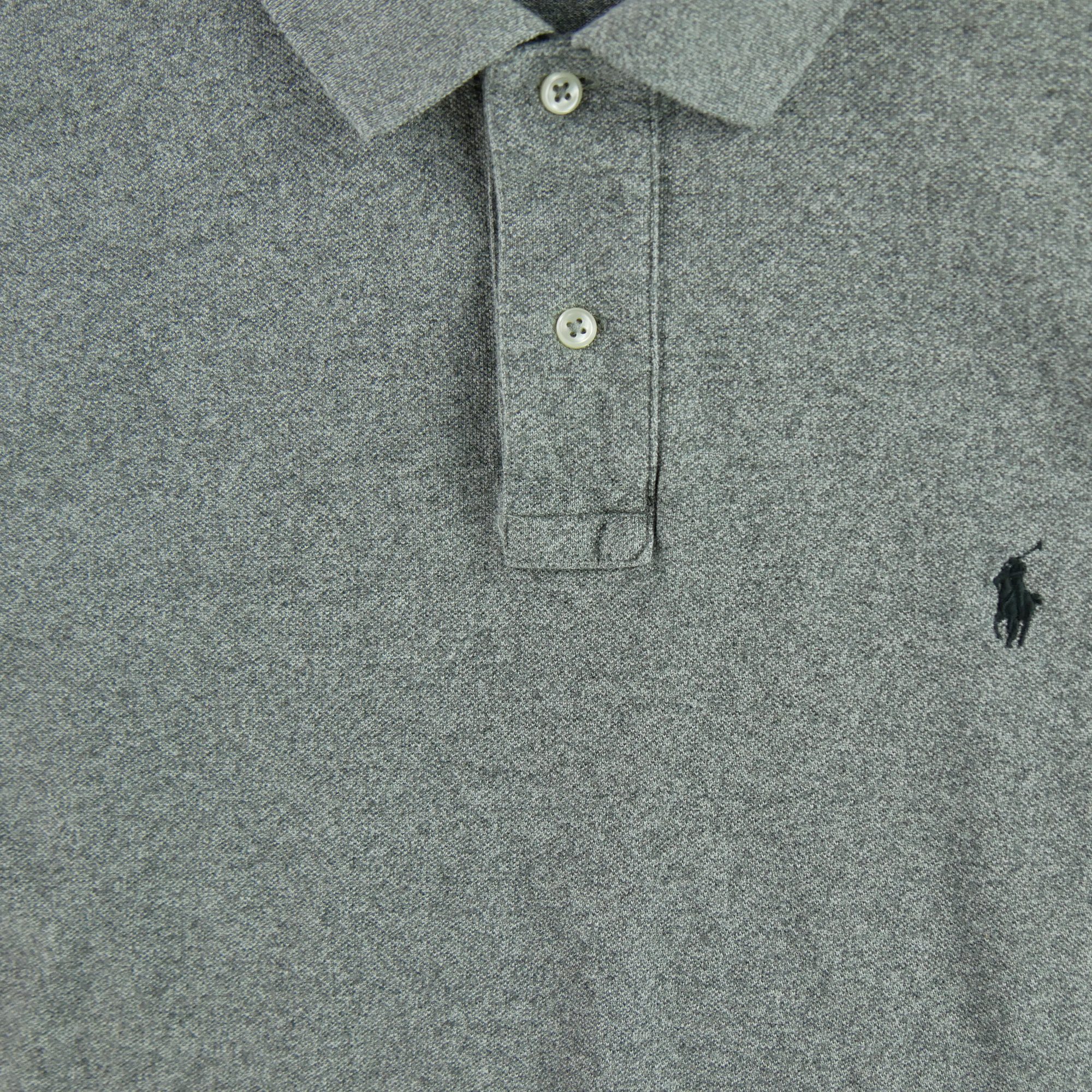 Polo manches longues Homme  Gris 3