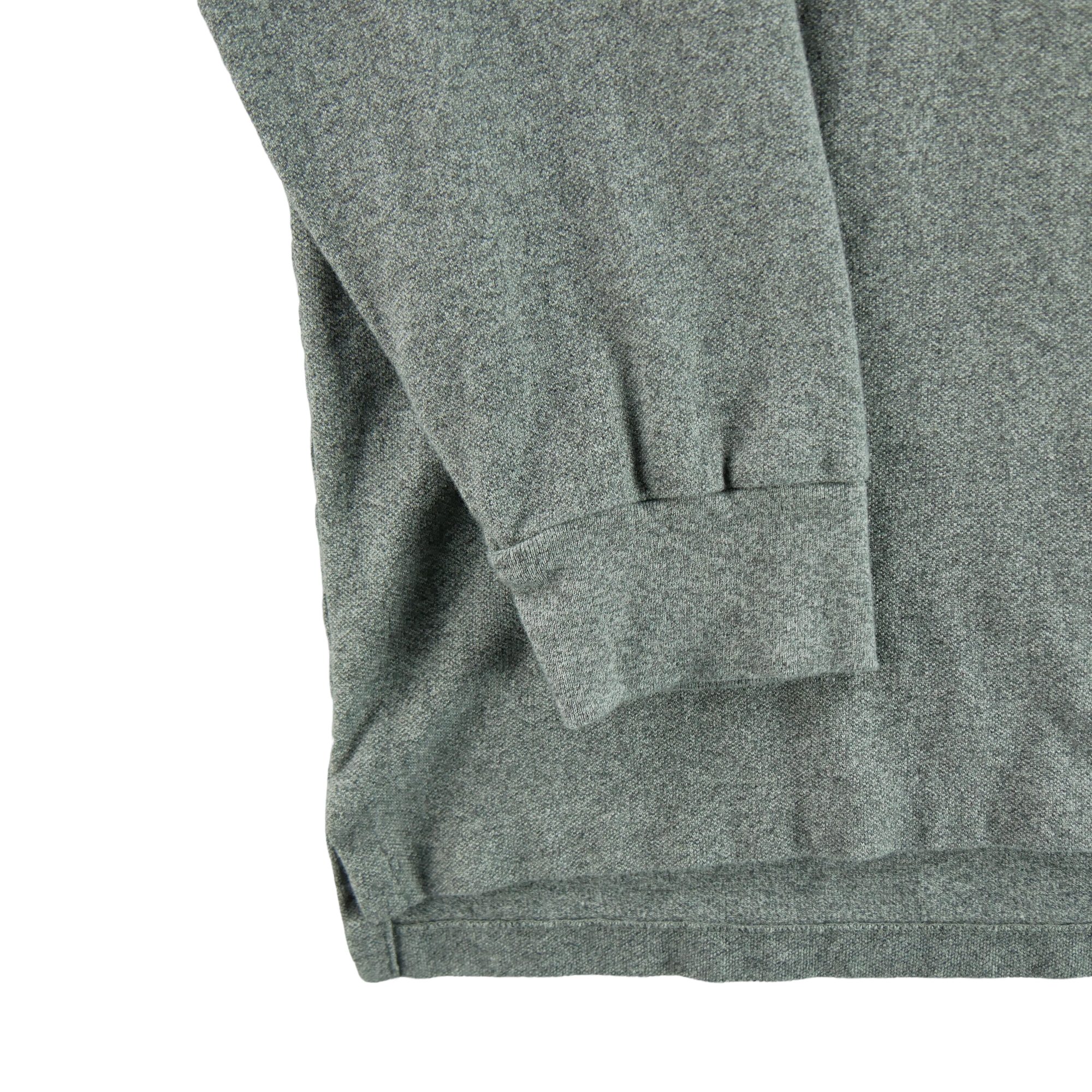 Polo manches longues Homme  Gris 4
