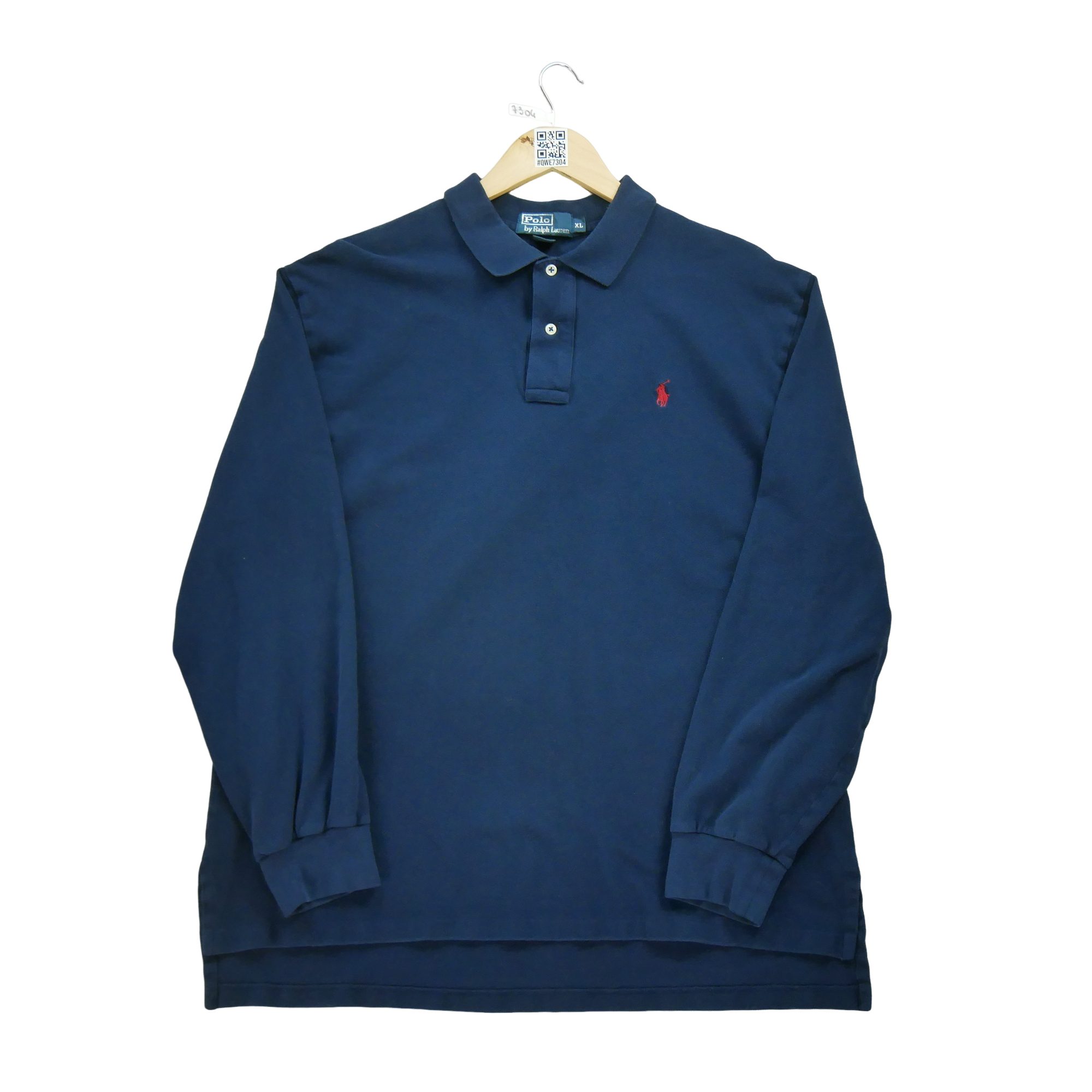 Polo manches longues Homme  Marine 2