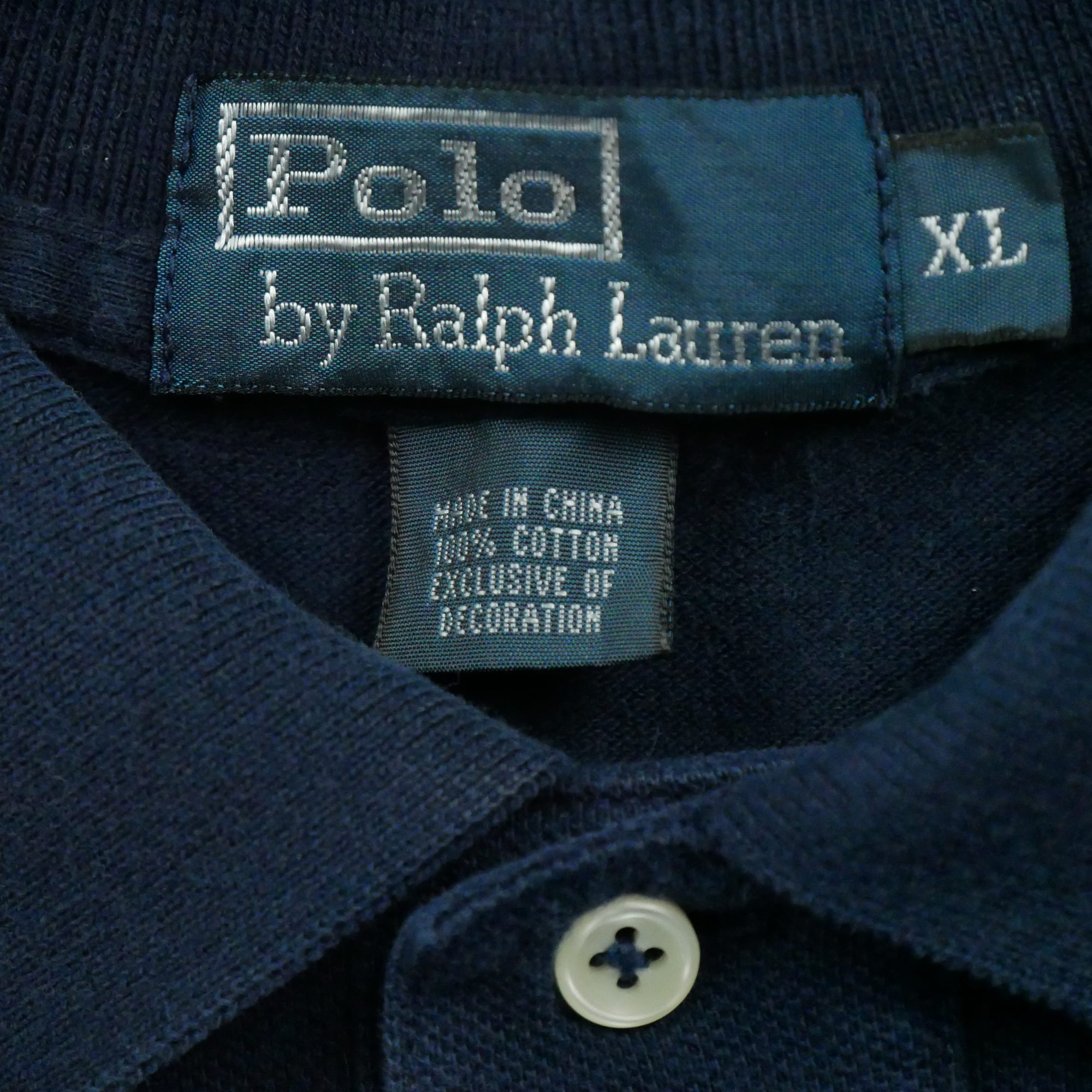 Polo manches longues Homme  Marine 7