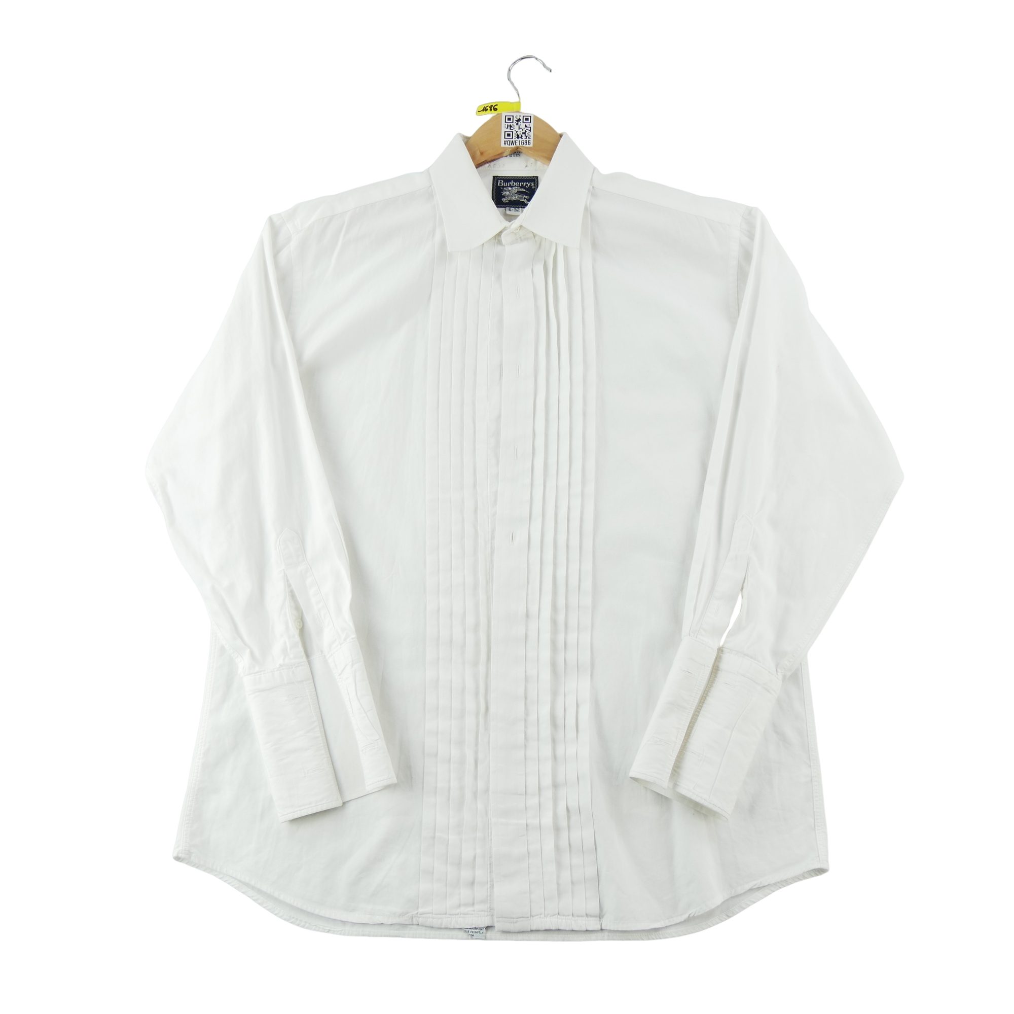 Chemise classiques Homme uni Blanc 2