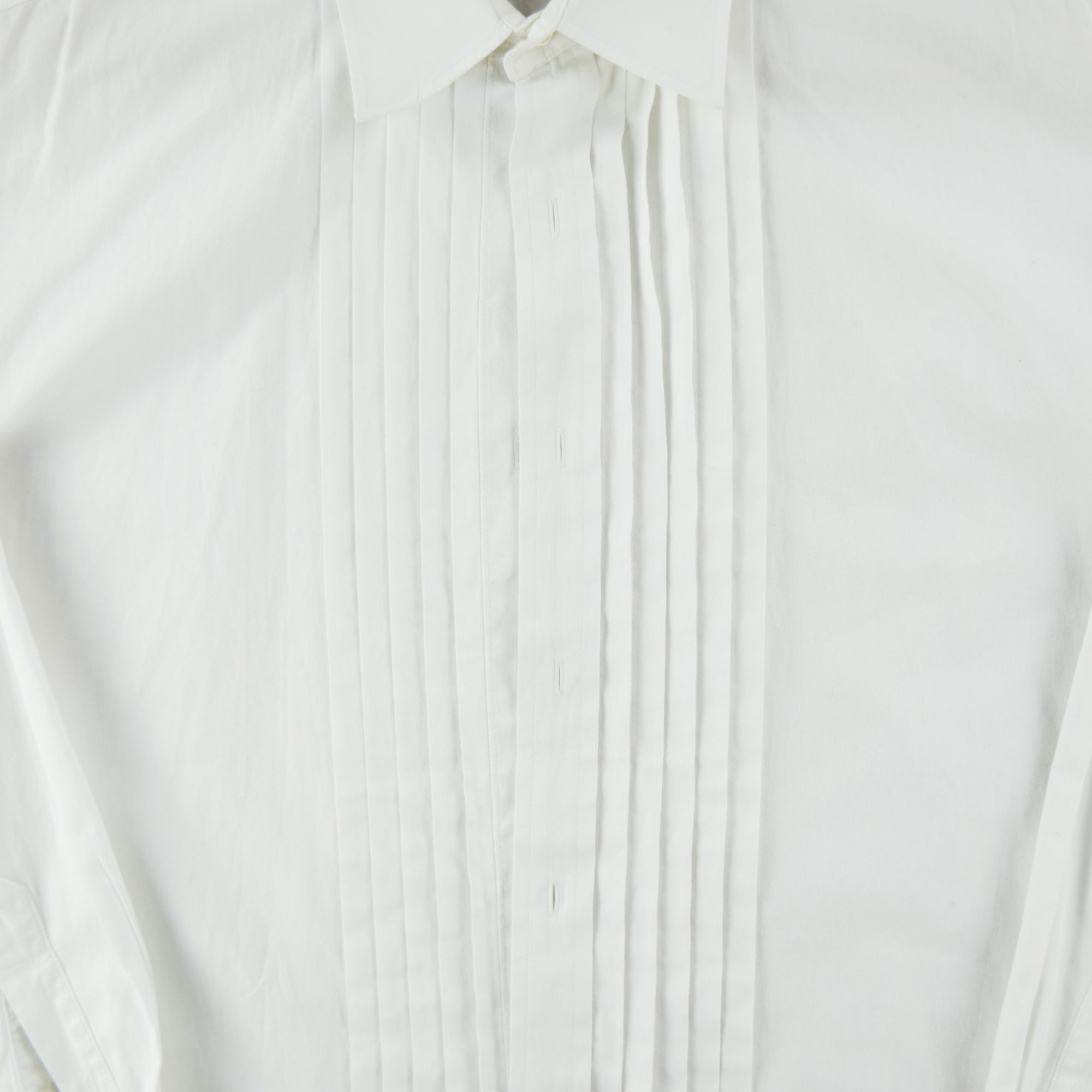 Chemise classiques Homme uni Blanc 4