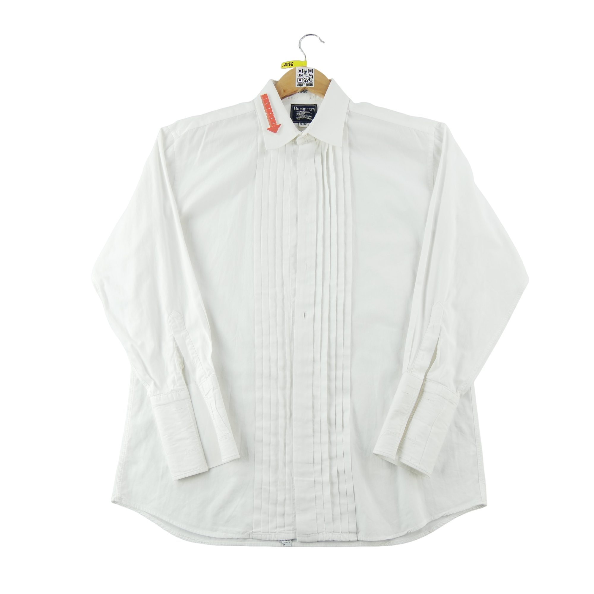 Chemise classiques Homme uni Blanc 6