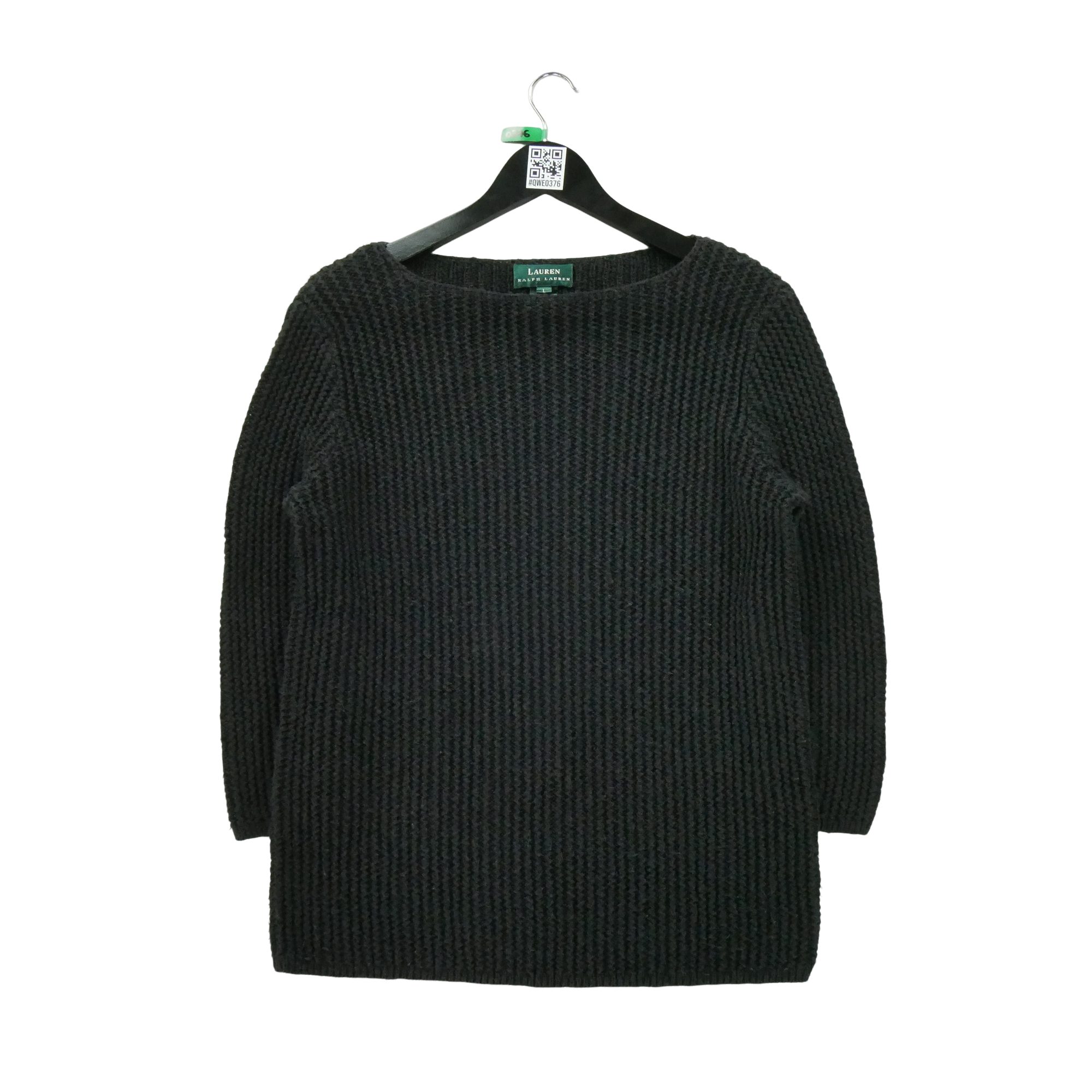 Pull Femme  en lin Noir 1