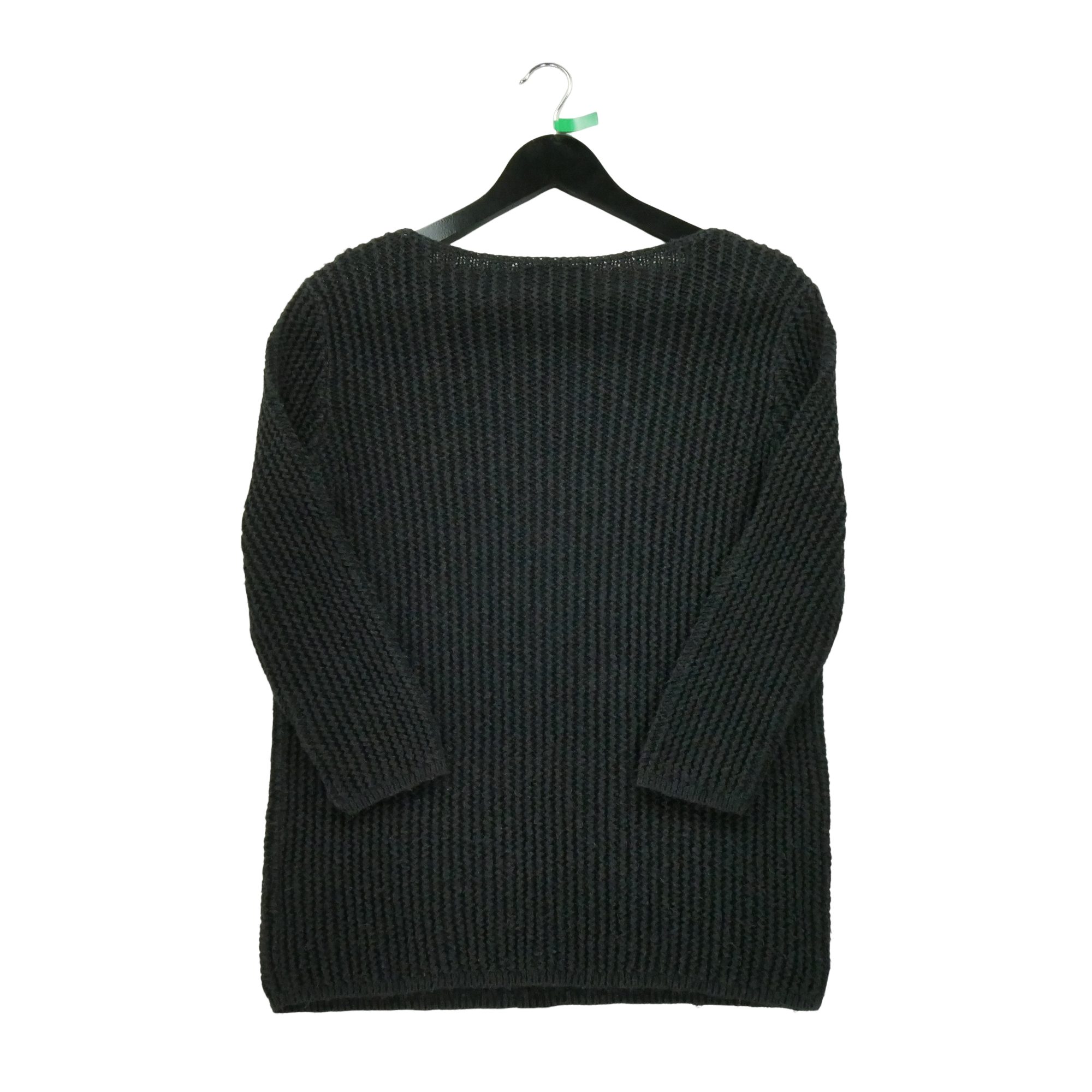 Pull Femme  en lin Noir 2