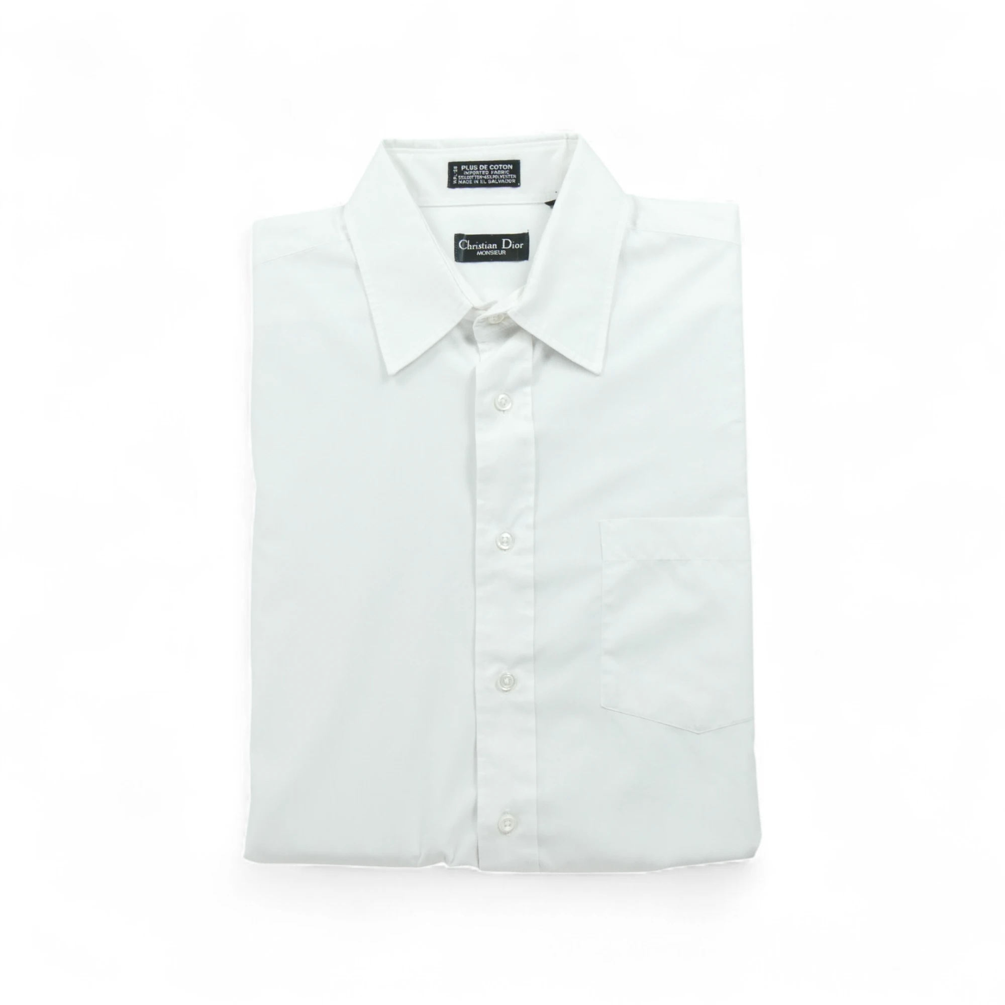 Chemise classique Homme uni Blanc 1