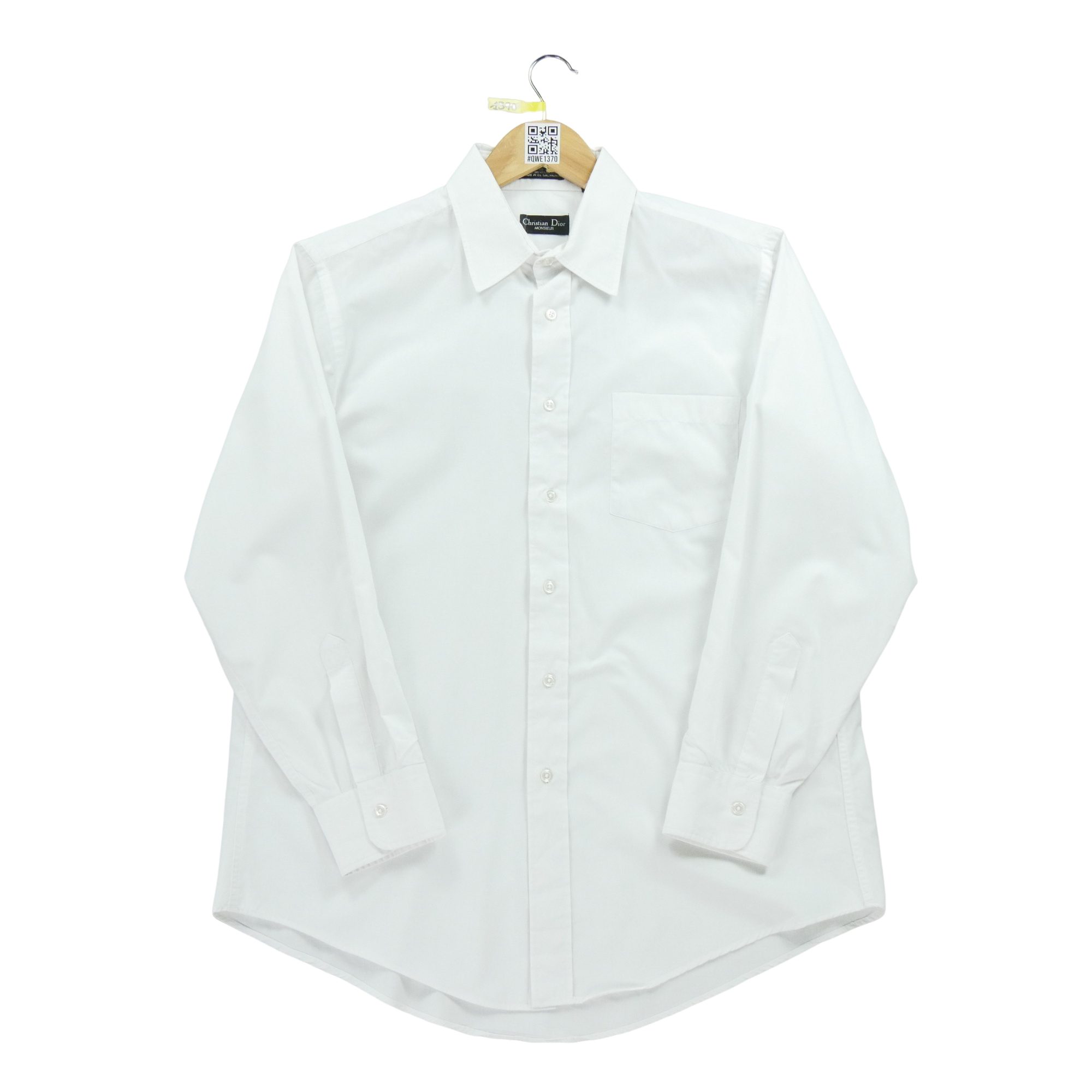 Chemise classique Homme uni Blanc 2