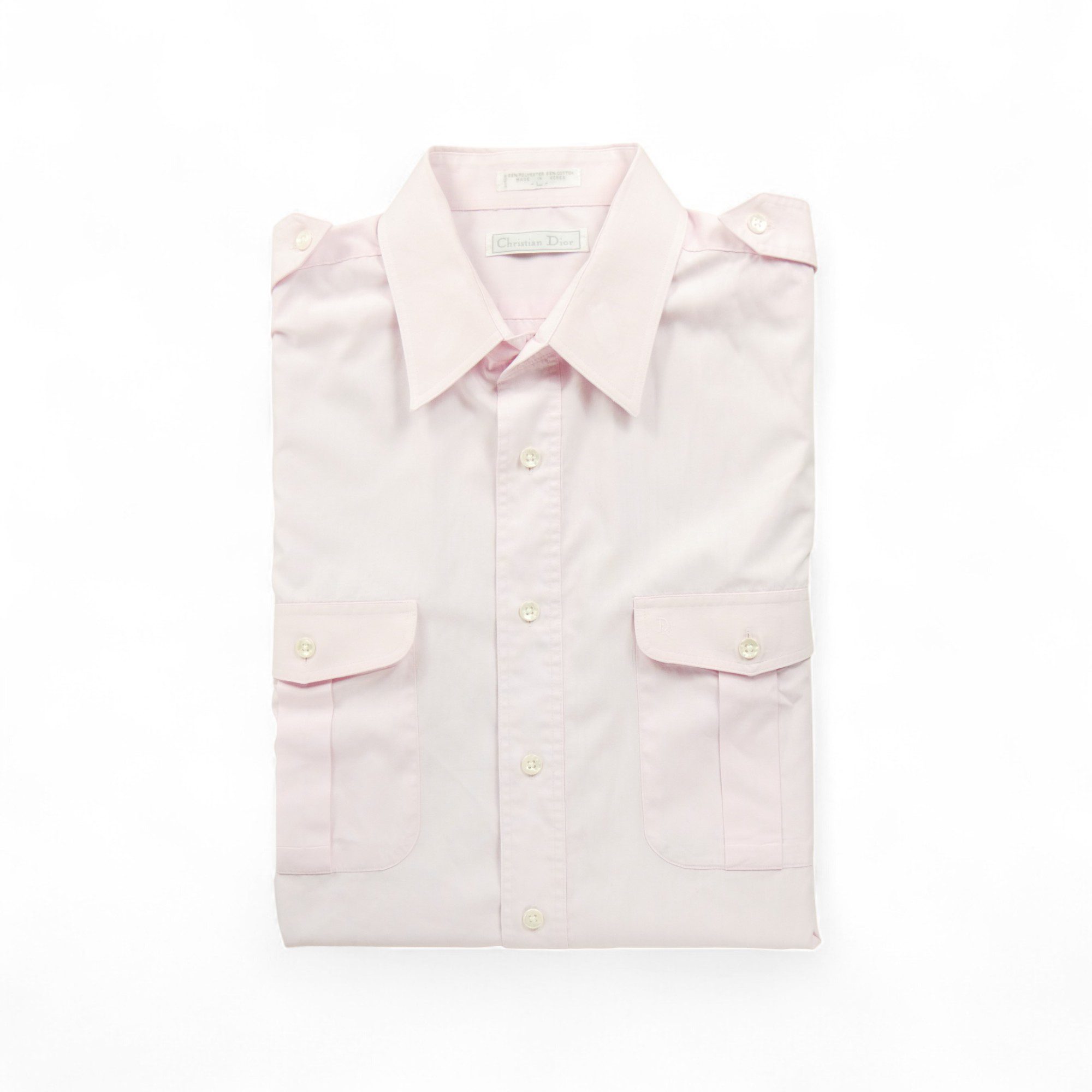 Chemise classiques Homme uni Rose 1