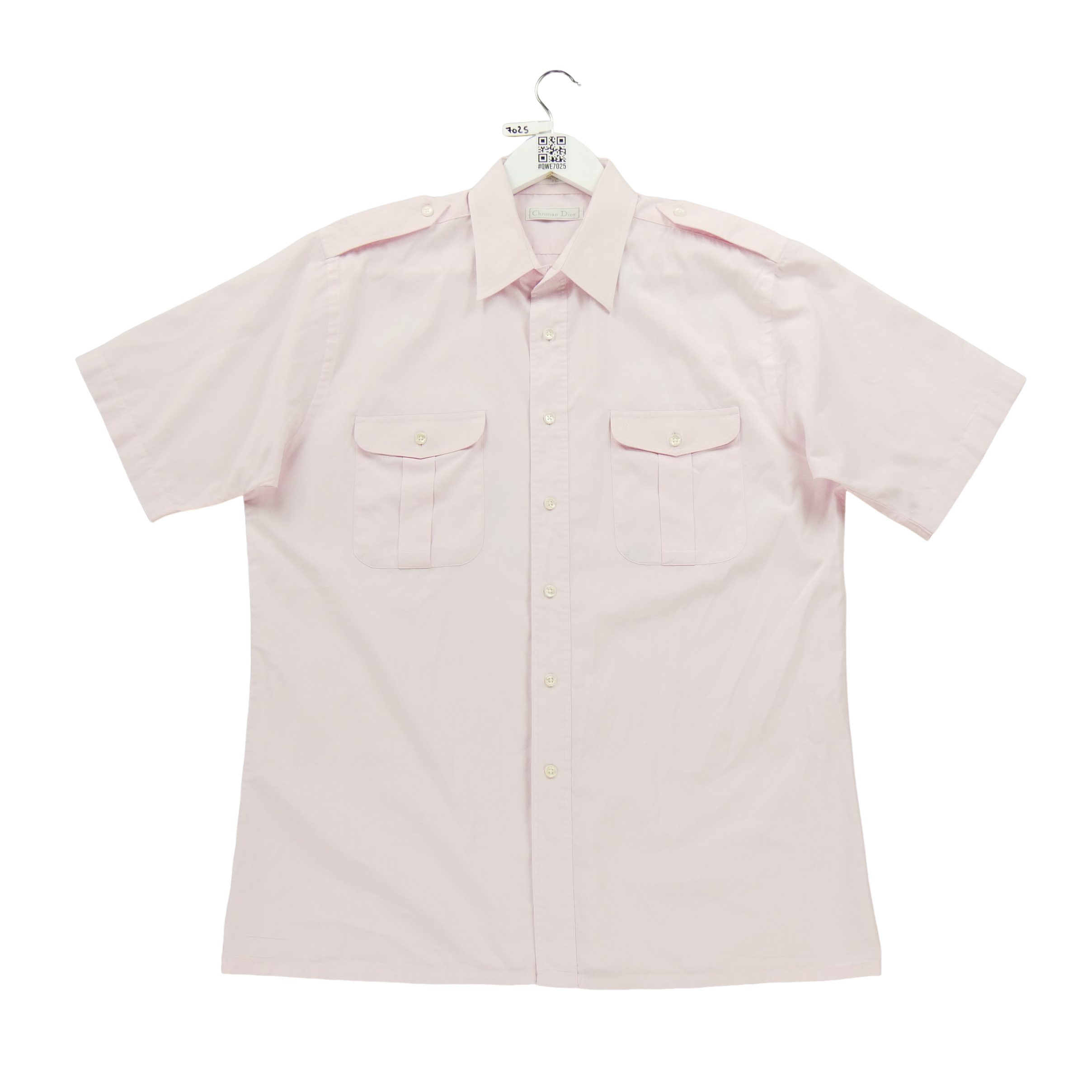 Chemise classiques Homme uni Rose 2