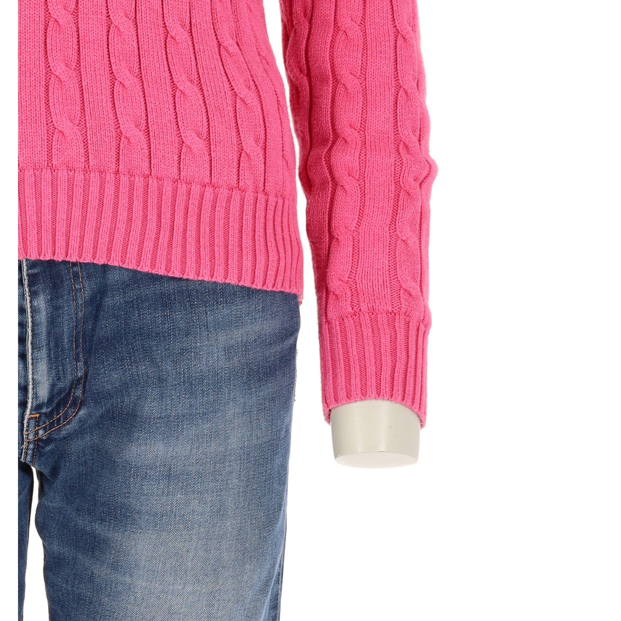 Pull Femme Col V Torsadée Rose 7