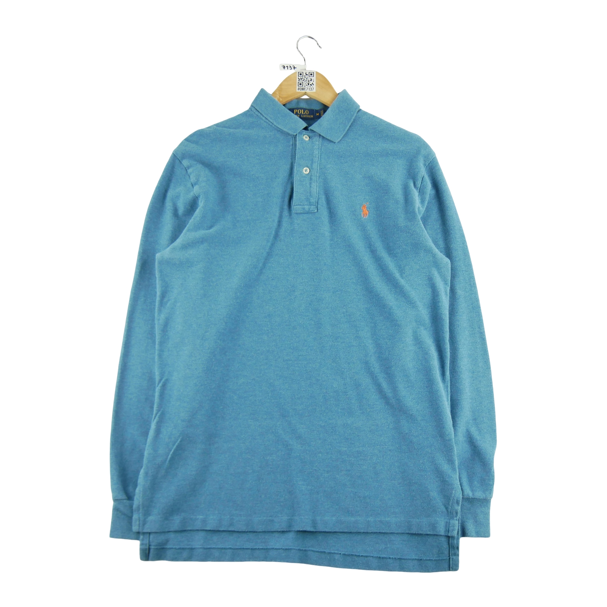 Polo manches longues Homme  Bleu clair 1