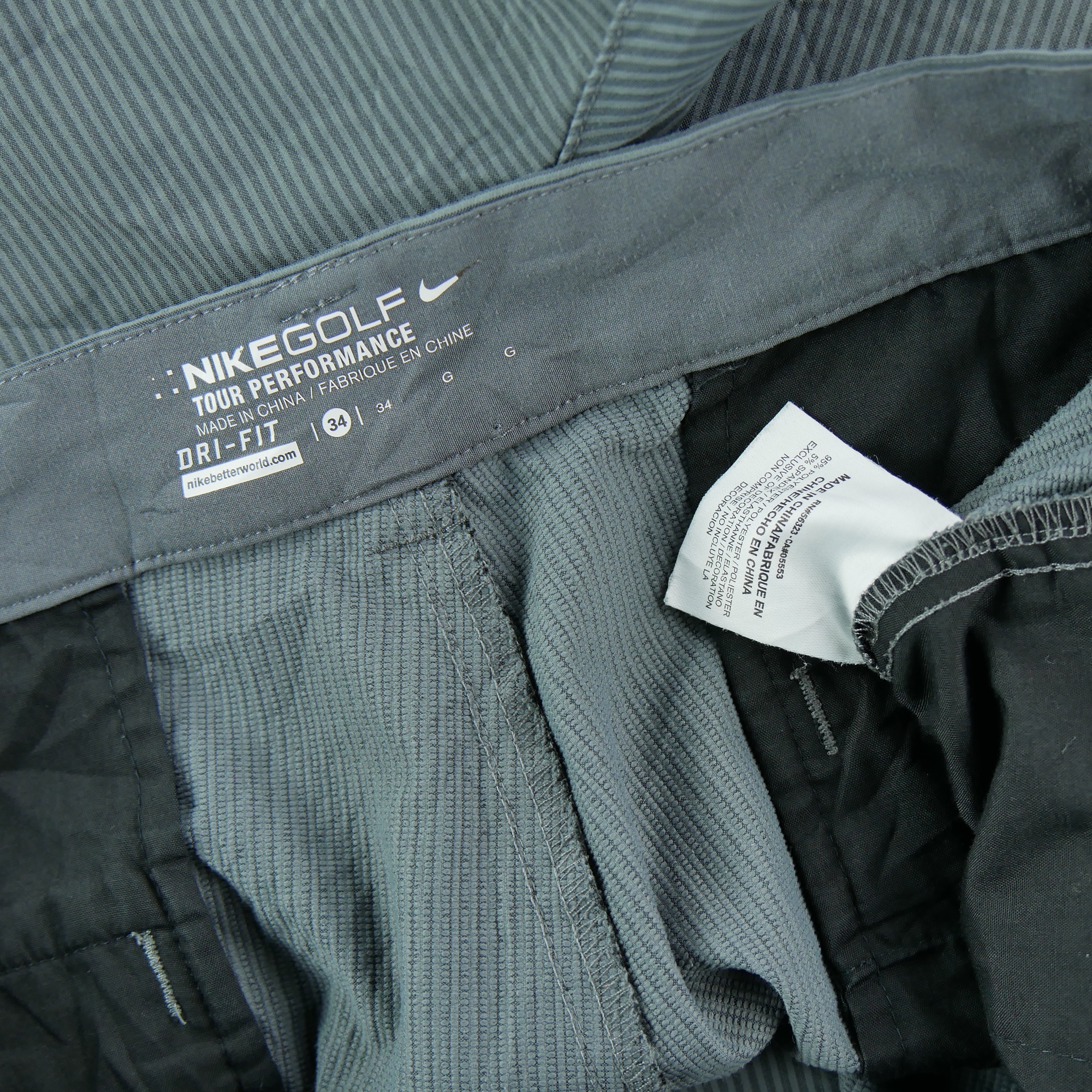 Short Homme  Dri-Fit Nike Golf Gris 5