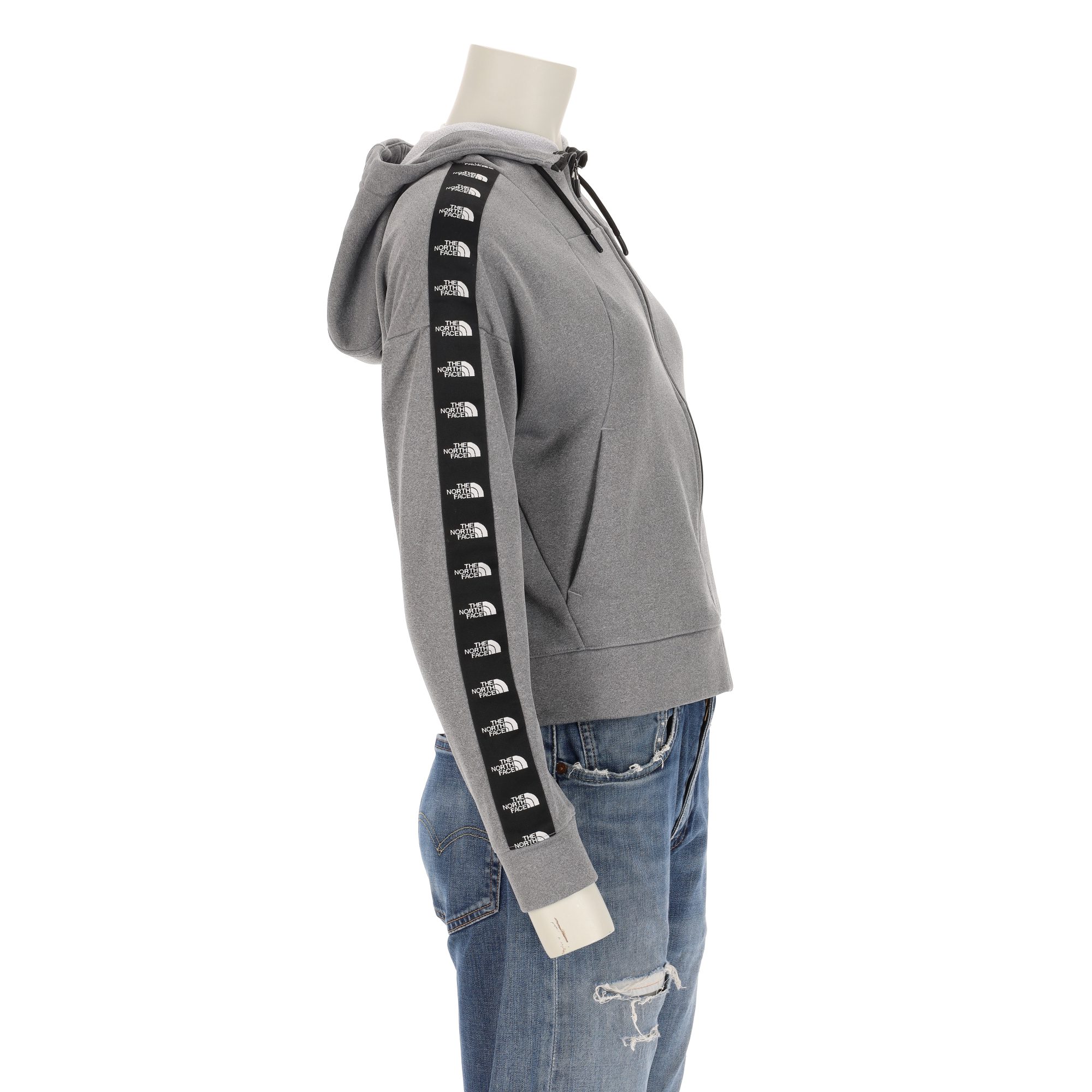Sweat à capuche Femme  full-zip Gris 5