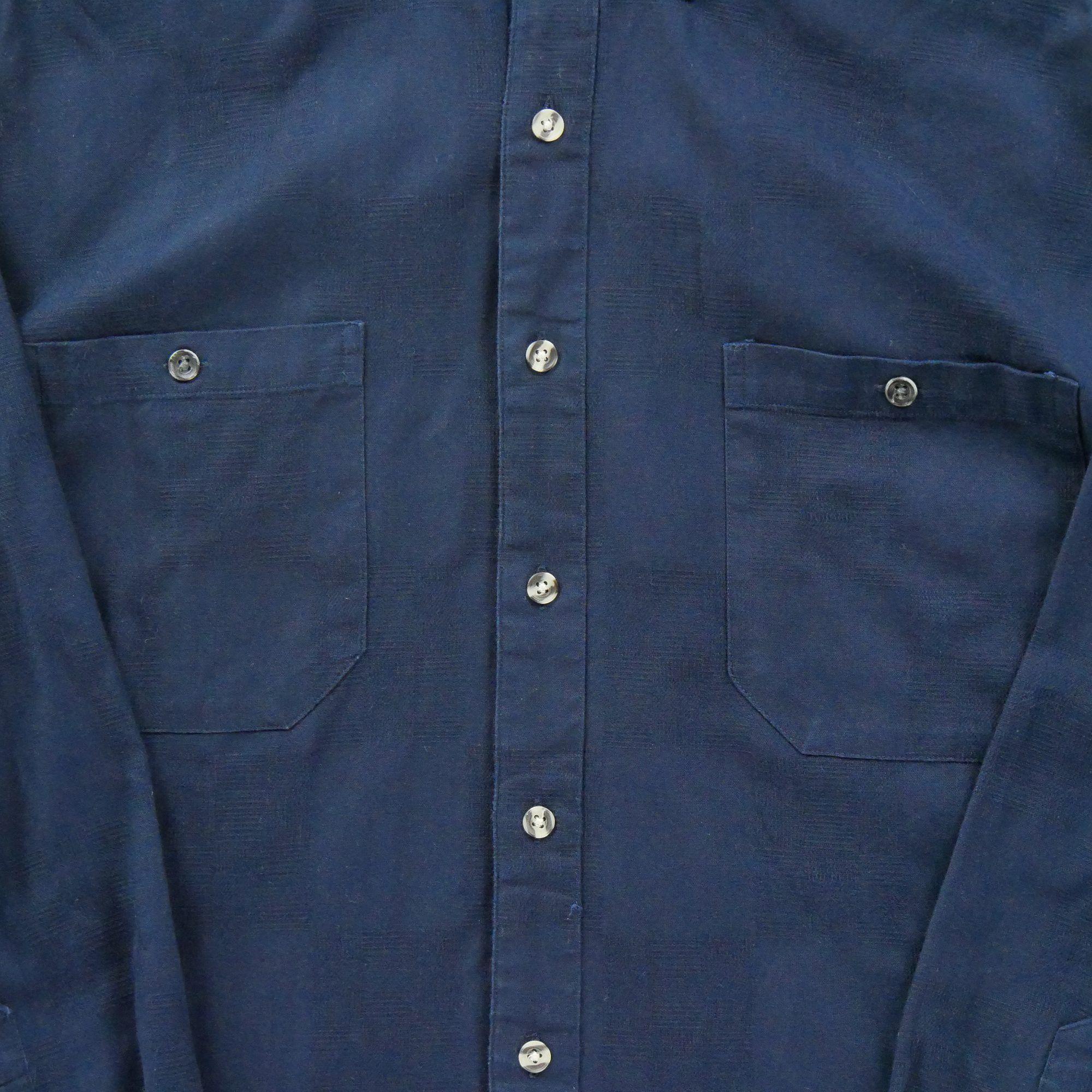 Chemise classique Homme uni Marine 4