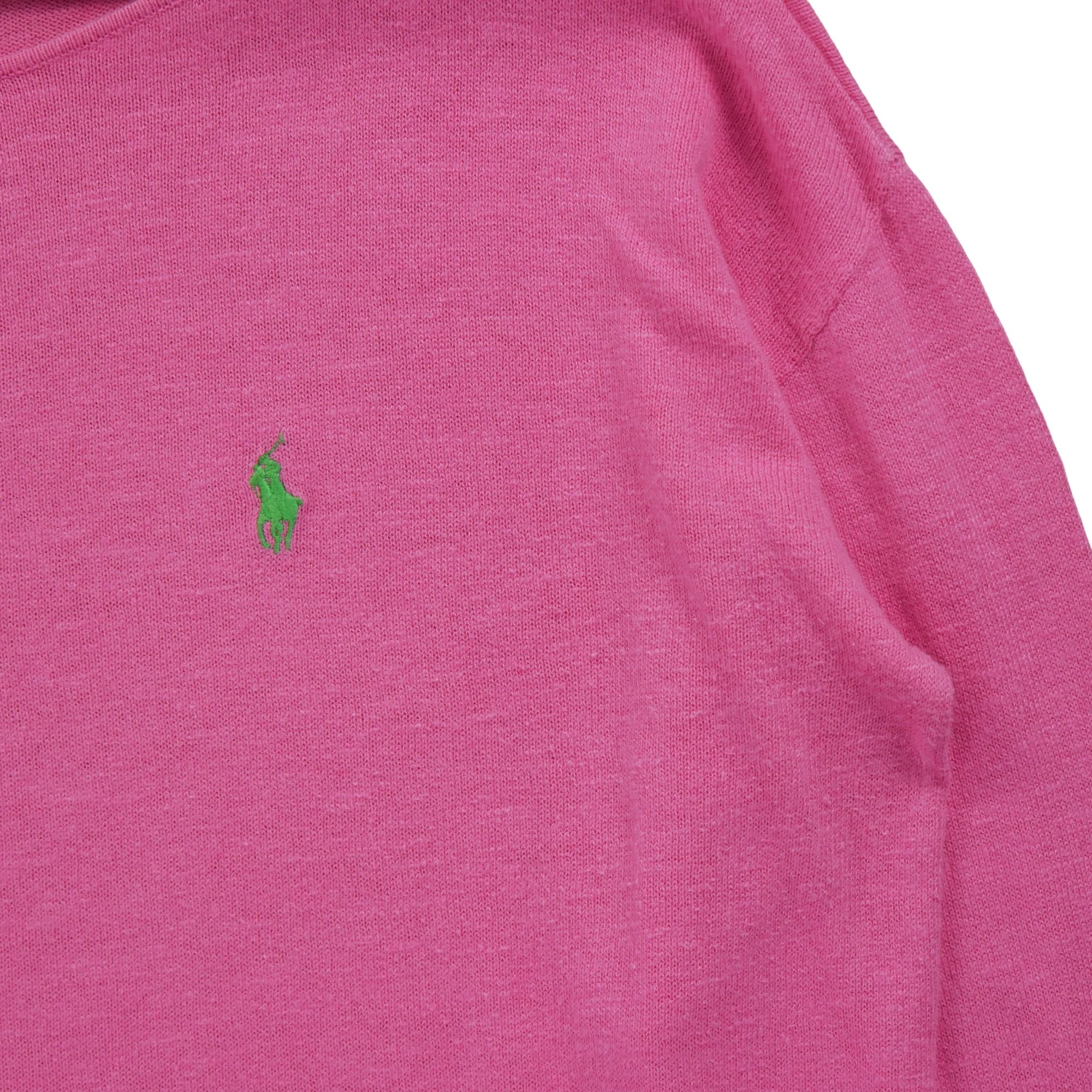Pull Femme  en lin Rose 3