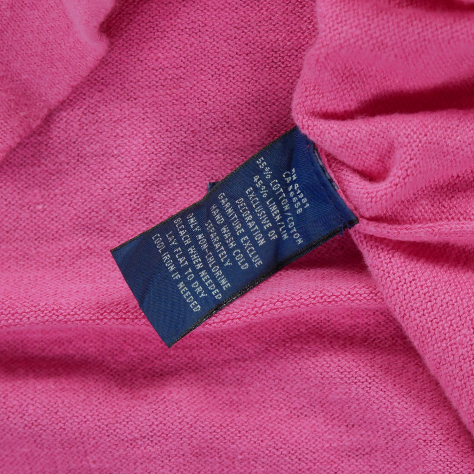 Pull Femme  en lin Rose 6