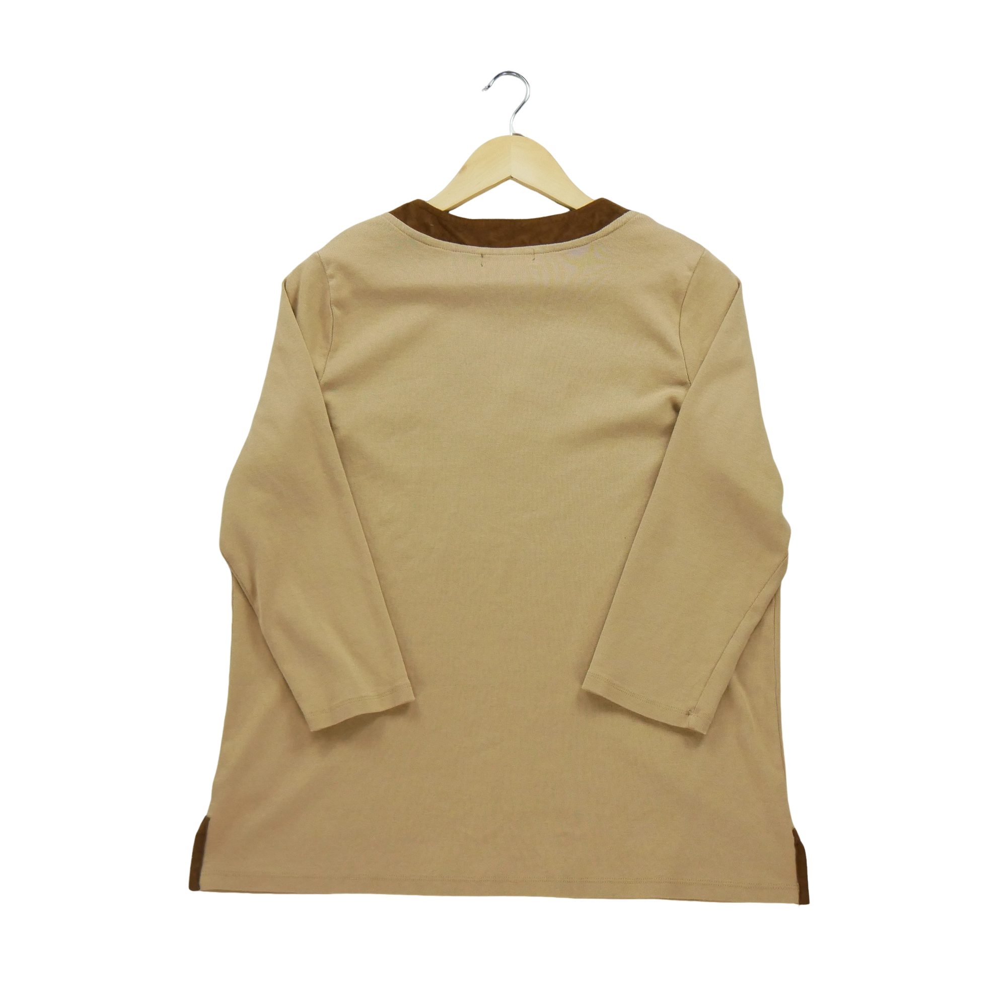 T-shirt manches longues Femme  Beige 2