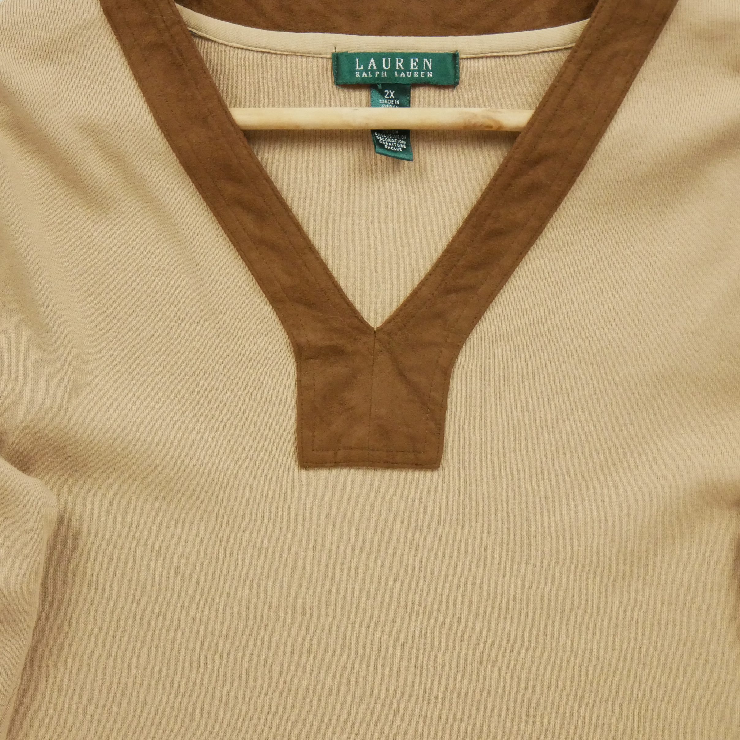 T-shirt manches longues Femme  Beige 3