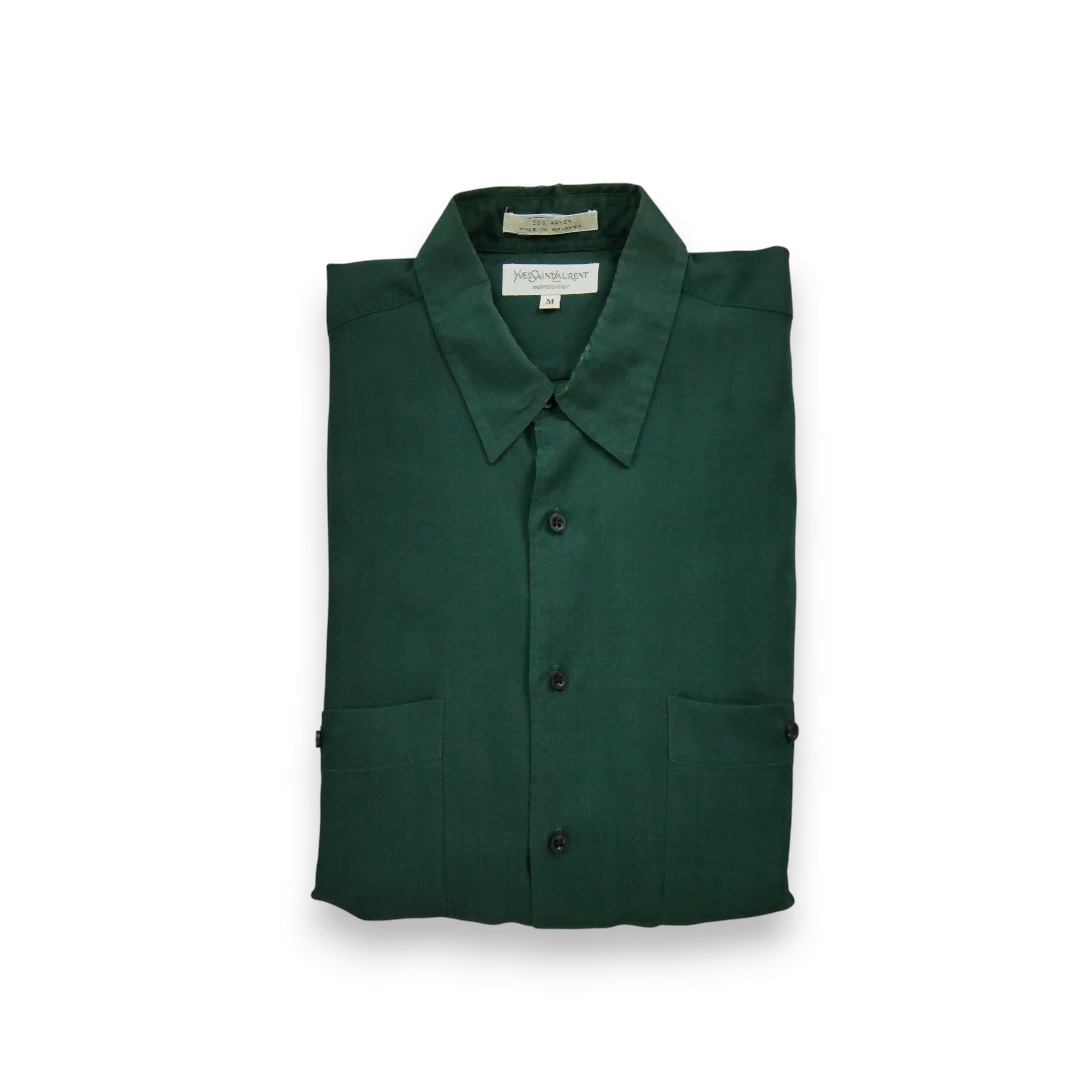 Chemise classiques Homme uni Vert 1