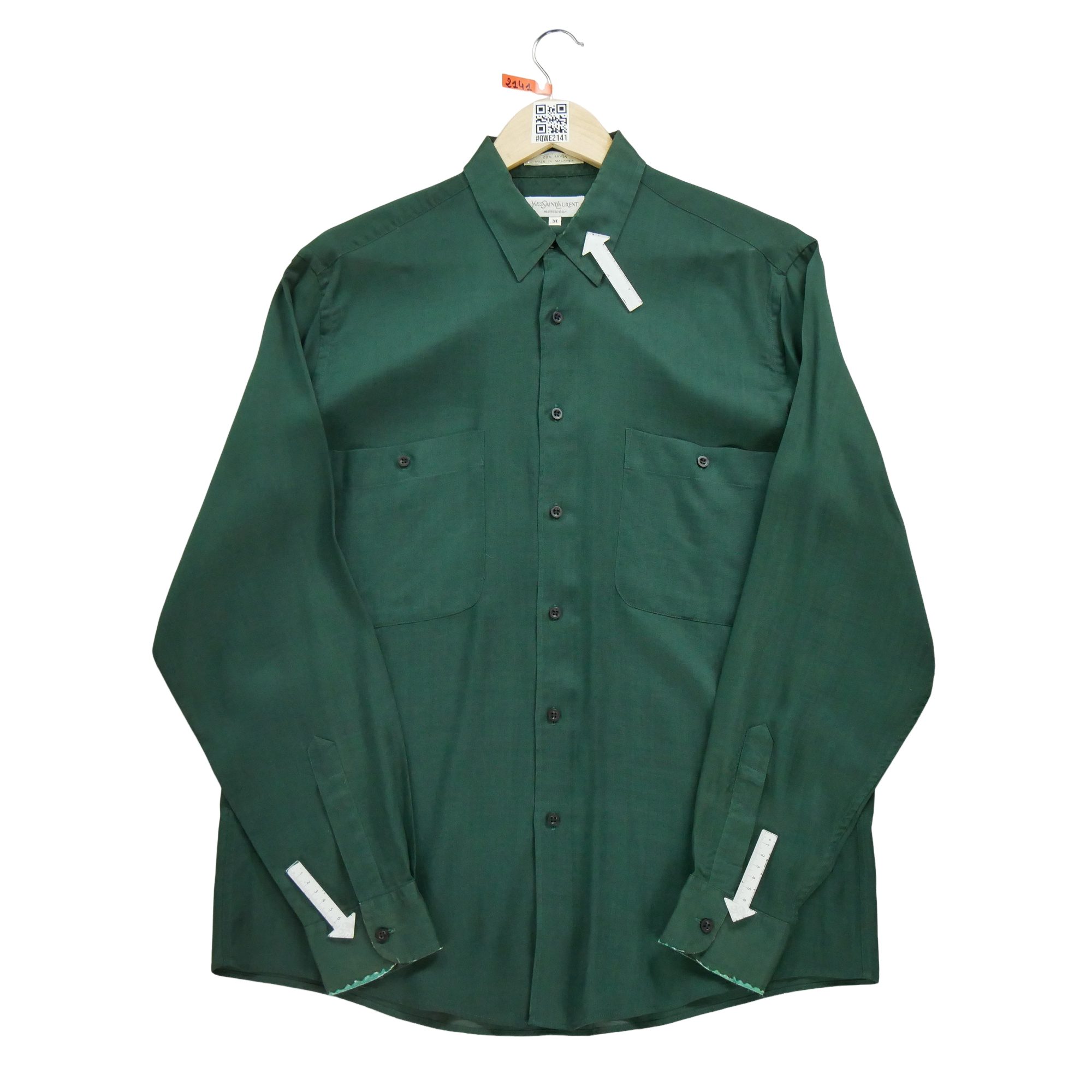 Chemise classiques Homme uni Vert 4