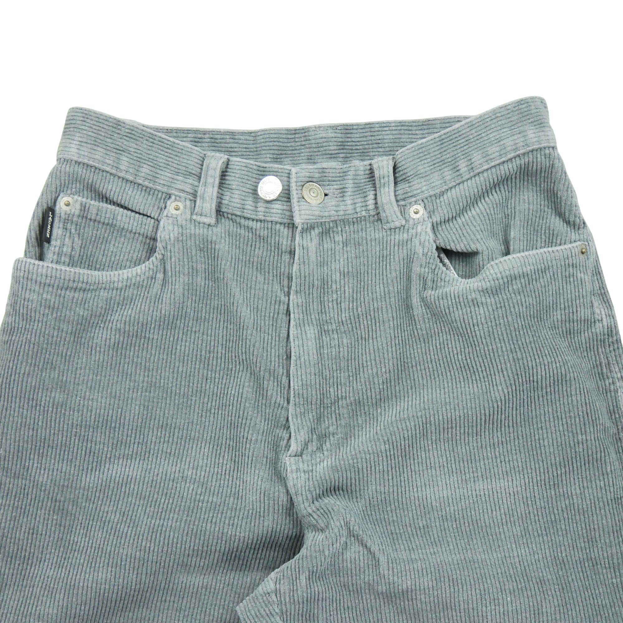 Jean Femme velours côtelé Gris 3