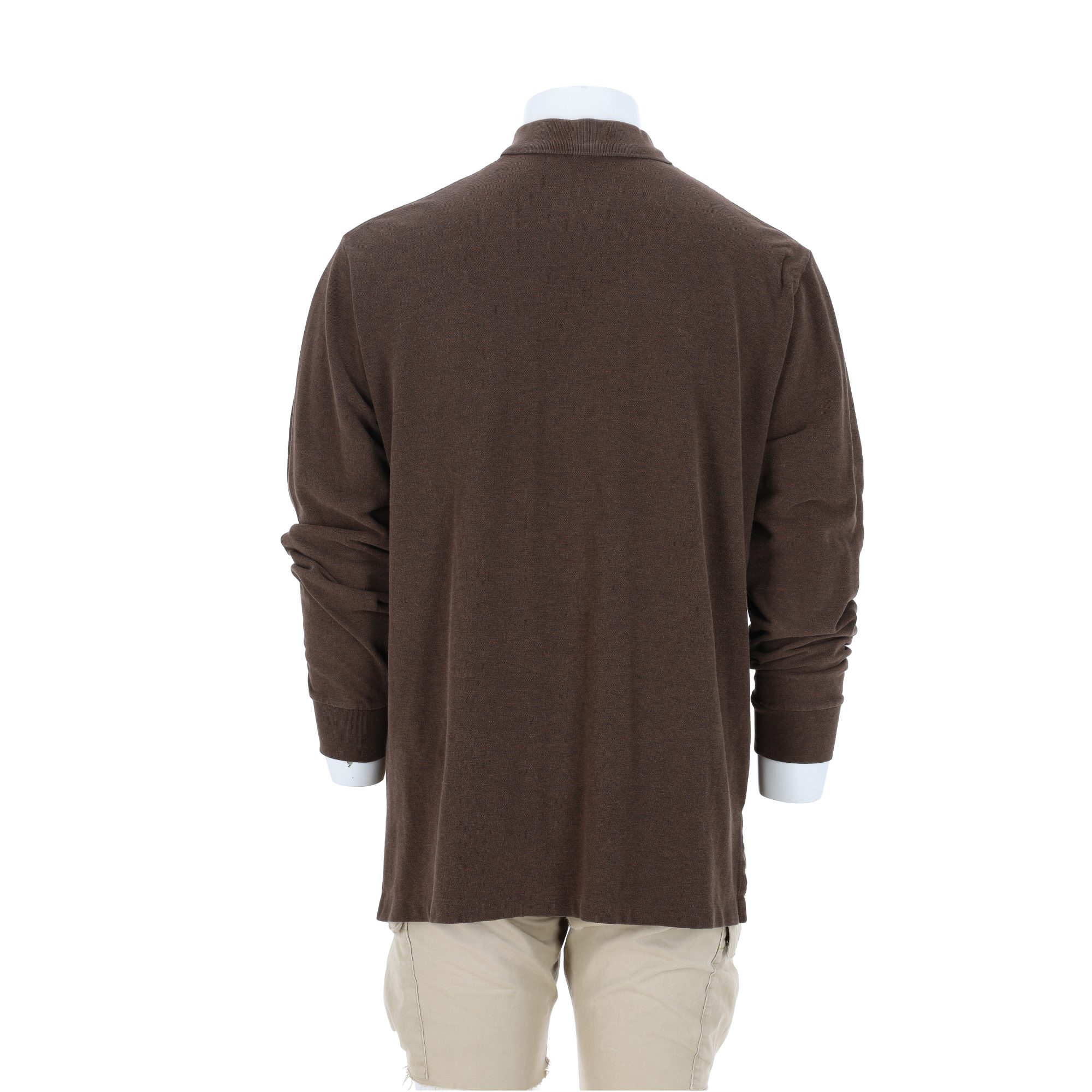 Polo manches longues Homme  Marron 2