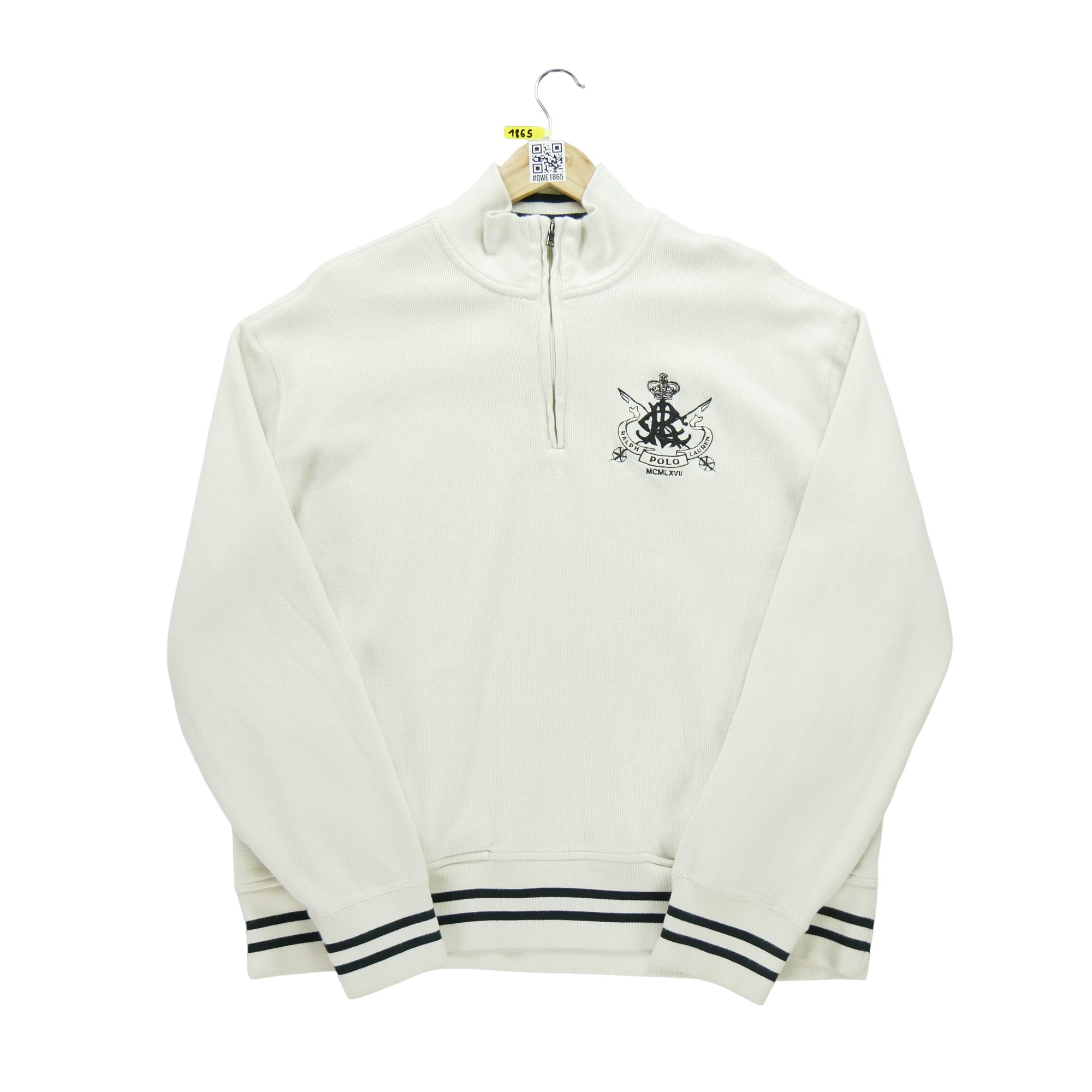 Pull Homme  demi-zippé Beige 3