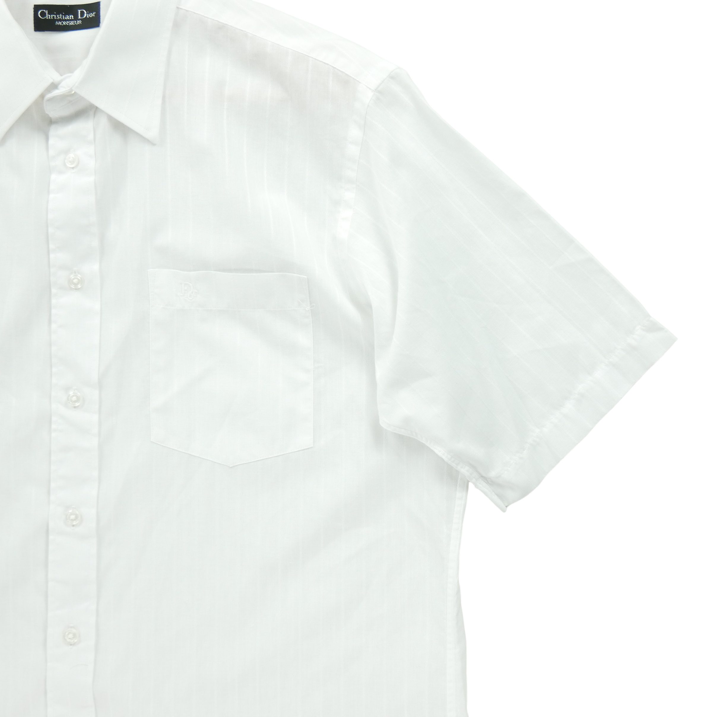 Chemise détente Homme à rayures Blanc 3