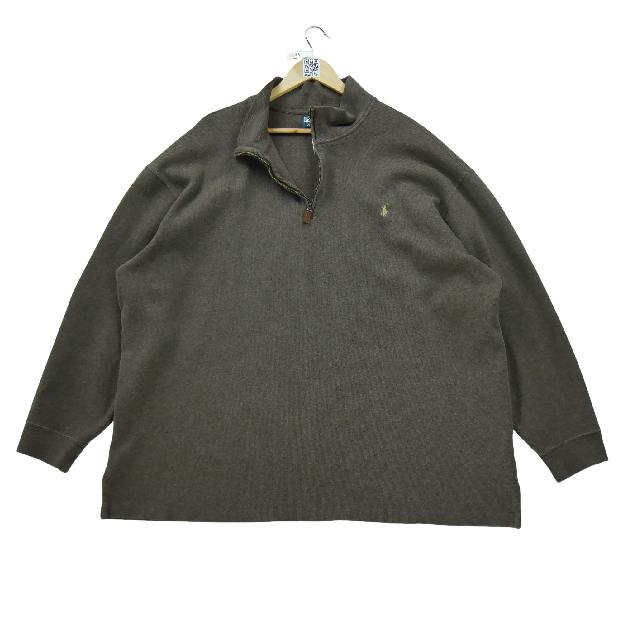 Pull Homme  demi-zippé Marron 1