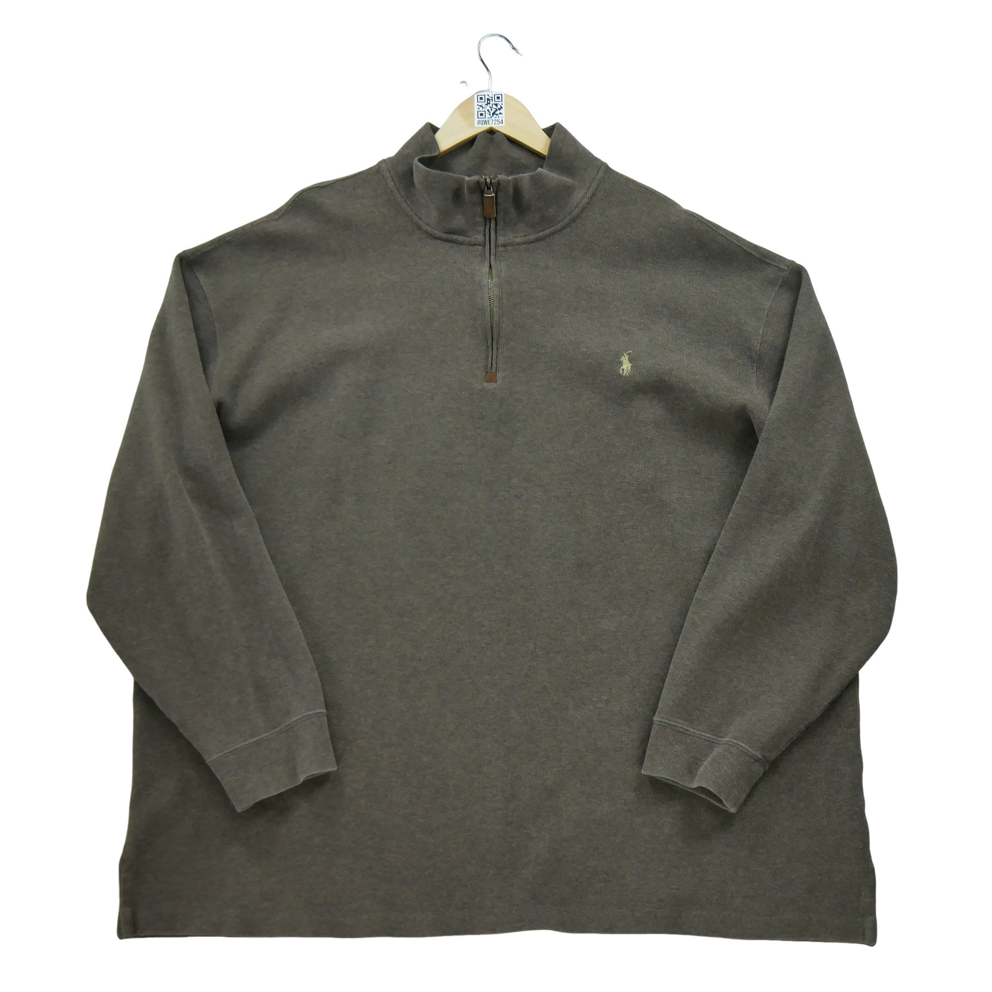 Pull Homme  demi-zippé Marron 3