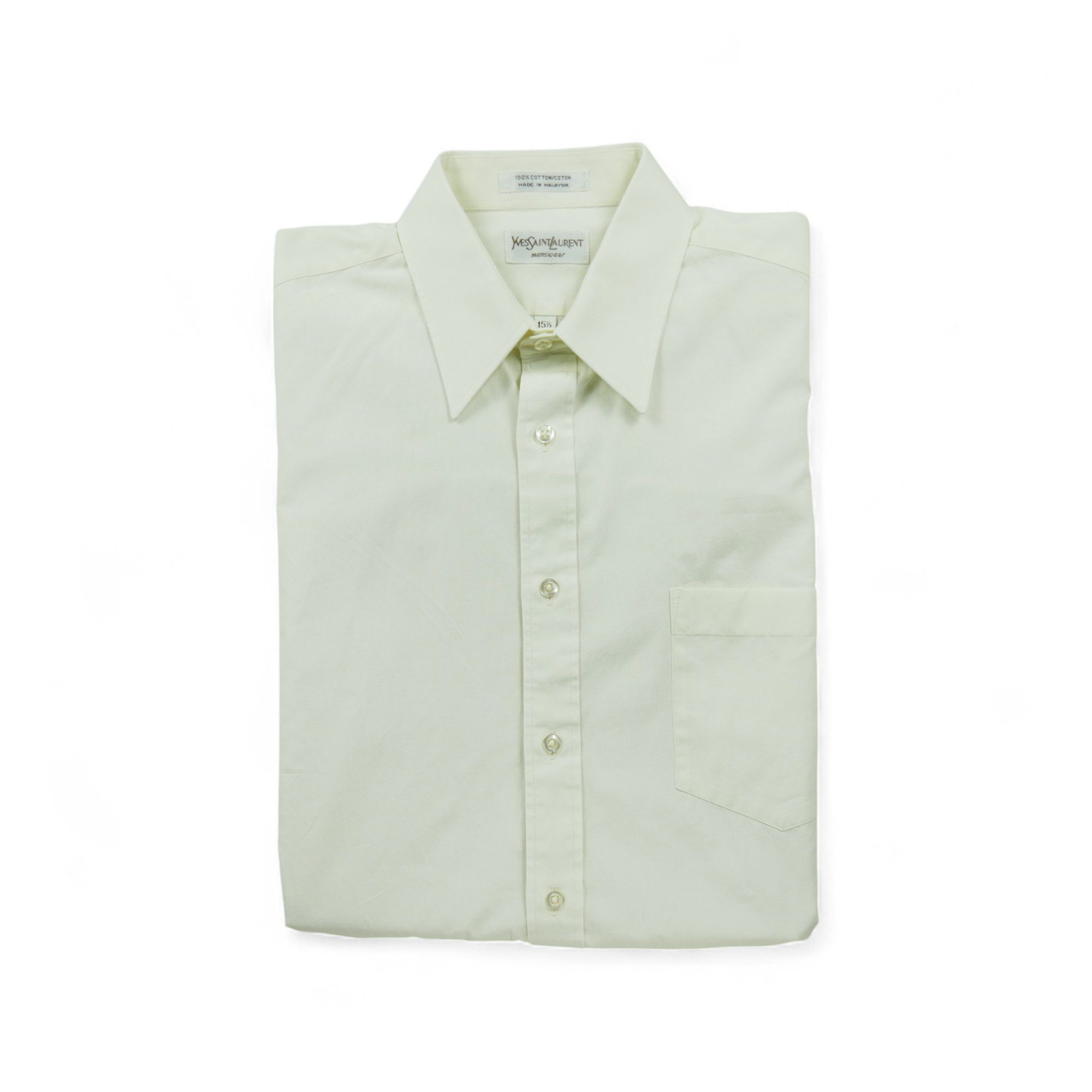 Chemise classique Homme uni Jaune 1