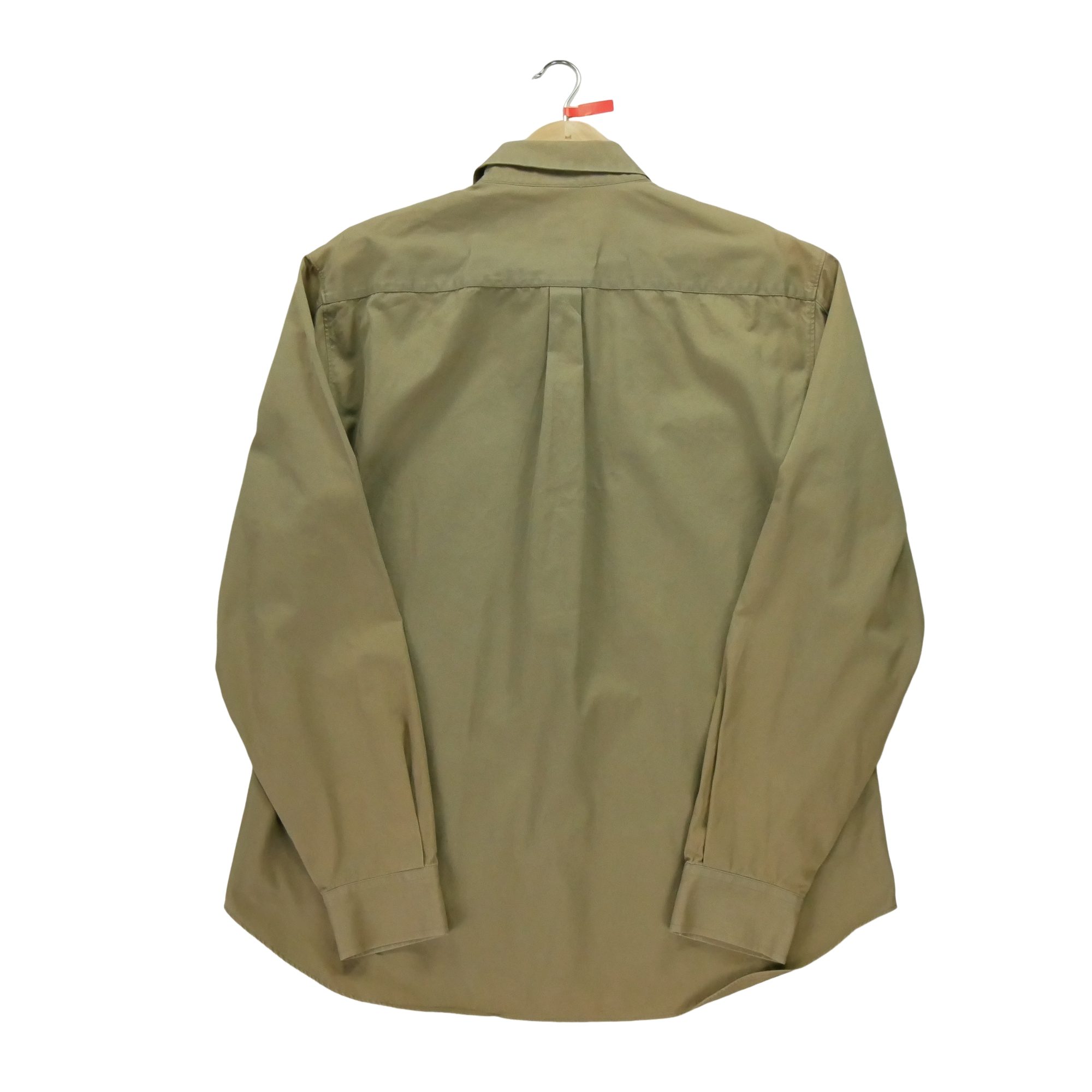 Chemise classiques Homme uni Kaki 2