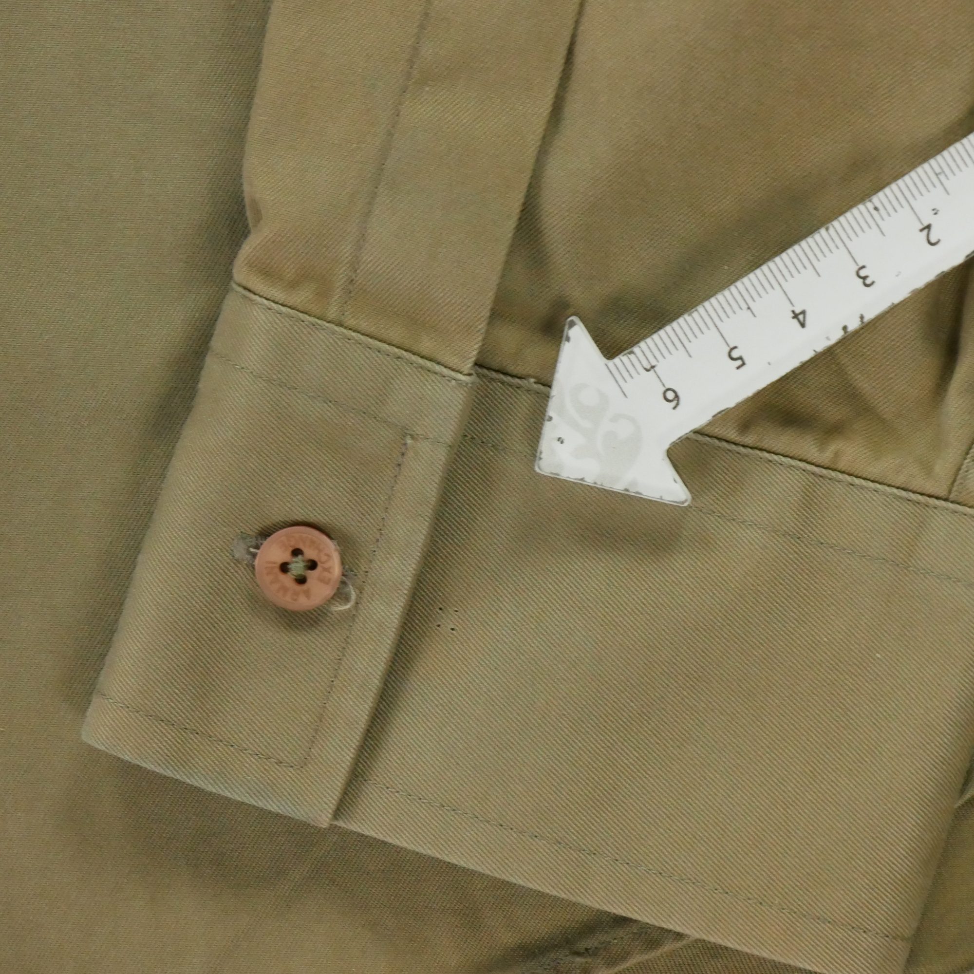 Chemise classiques Homme uni Kaki 7