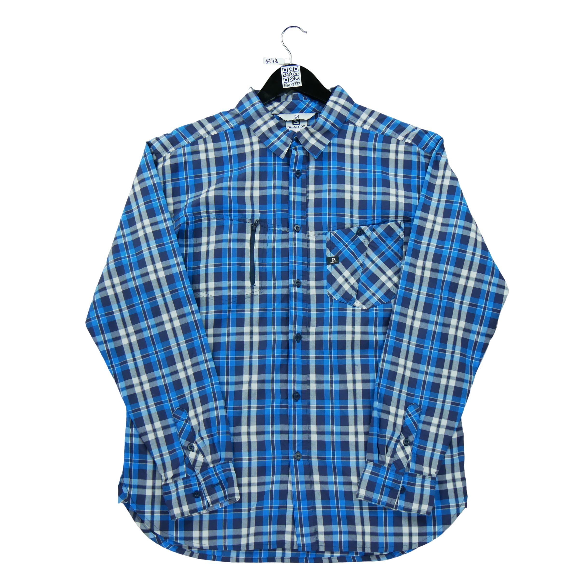 Chemise détente Homme à carreaux Bleu 1