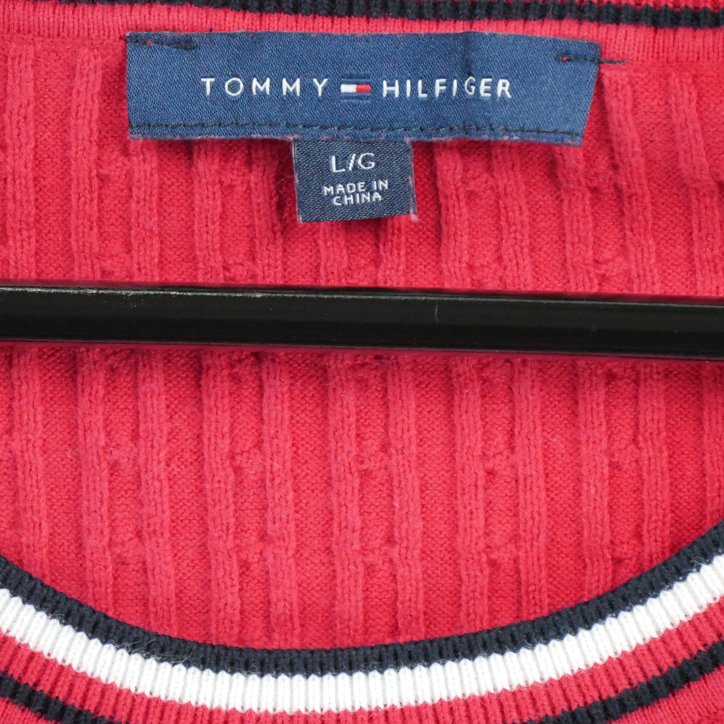 Pull Femme  en maille torsadée Rouge 5