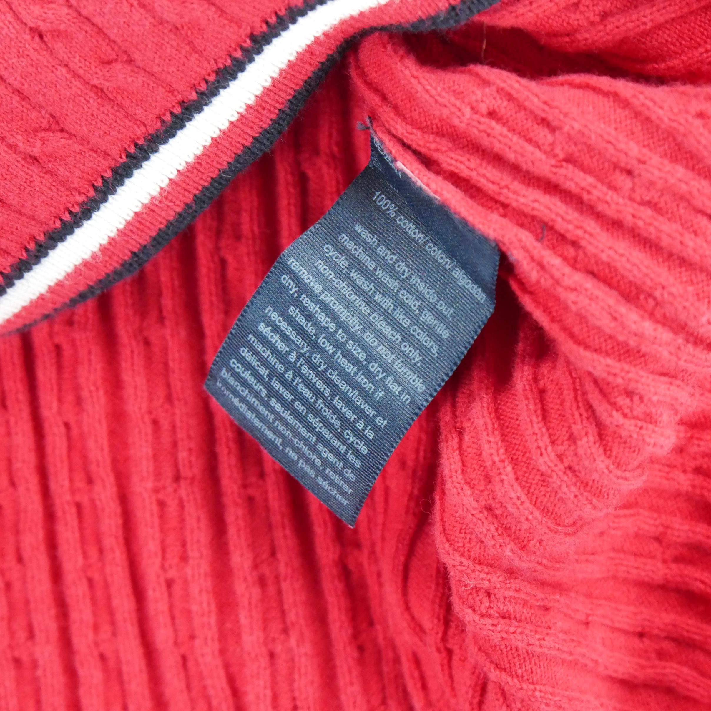 Pull Femme  en maille torsadée Rouge 6
