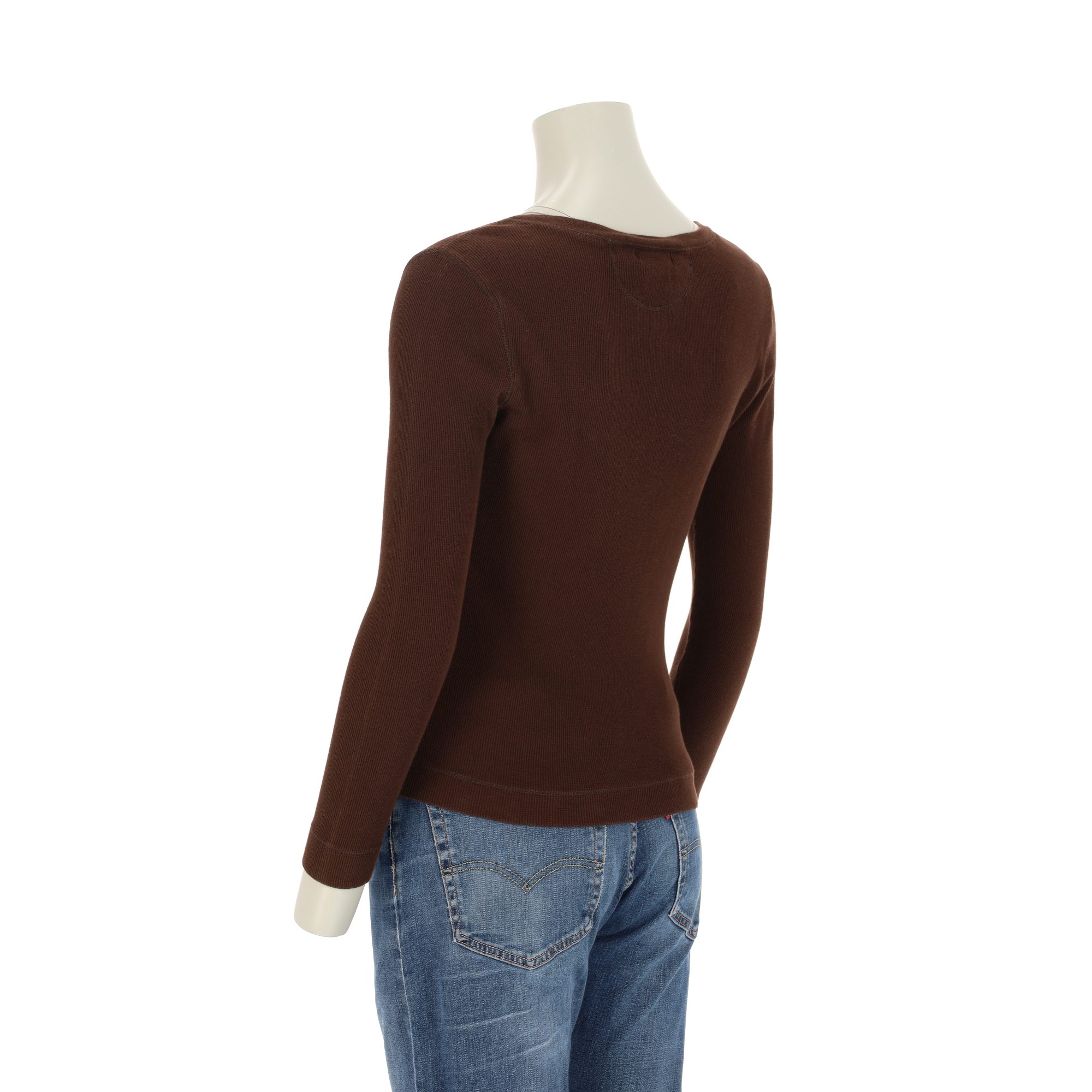 T-shirt manches longues Femme  Marron 5