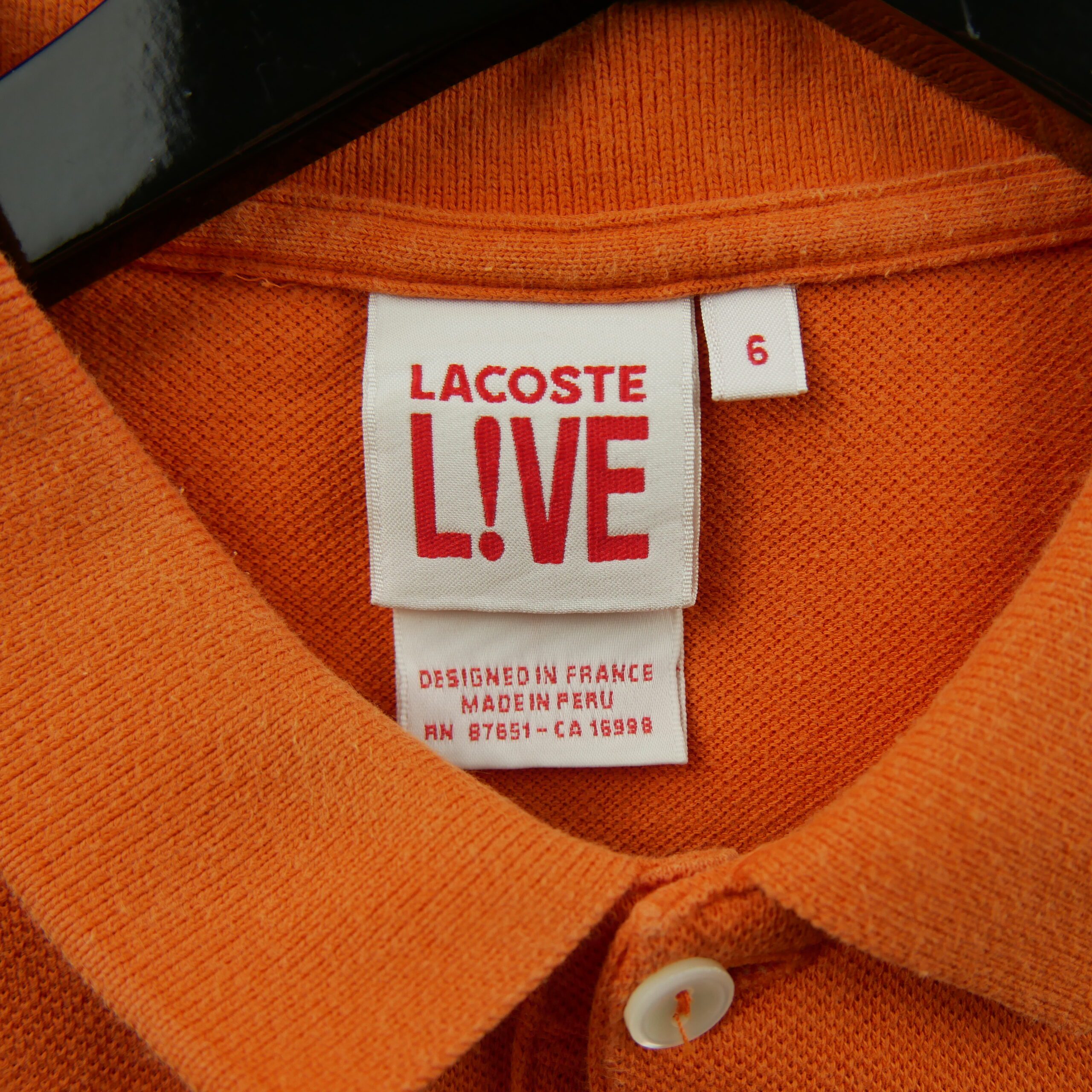 Polo manches courtes Homme  Orange 7