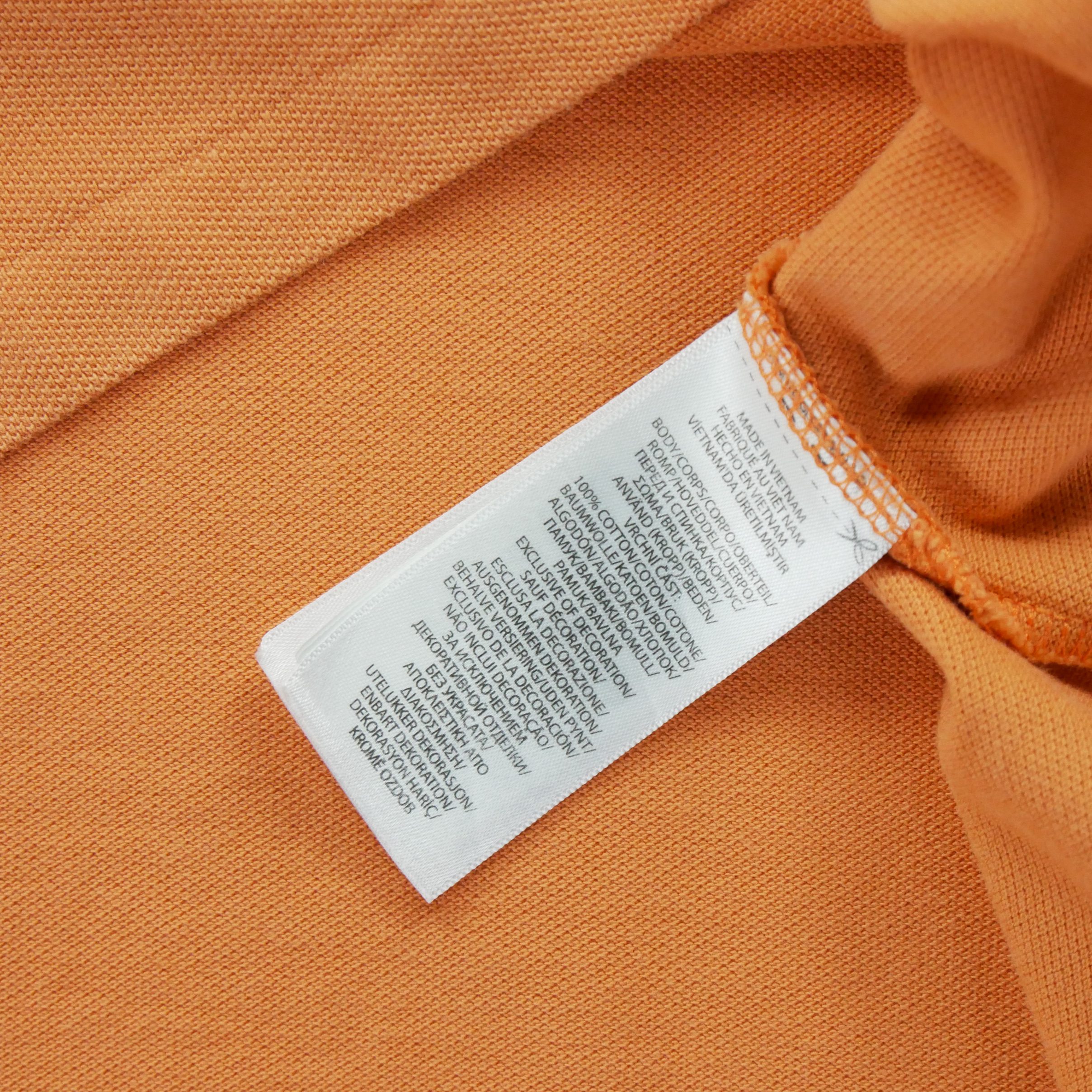 Polo manches courtes Homme  Orange 8