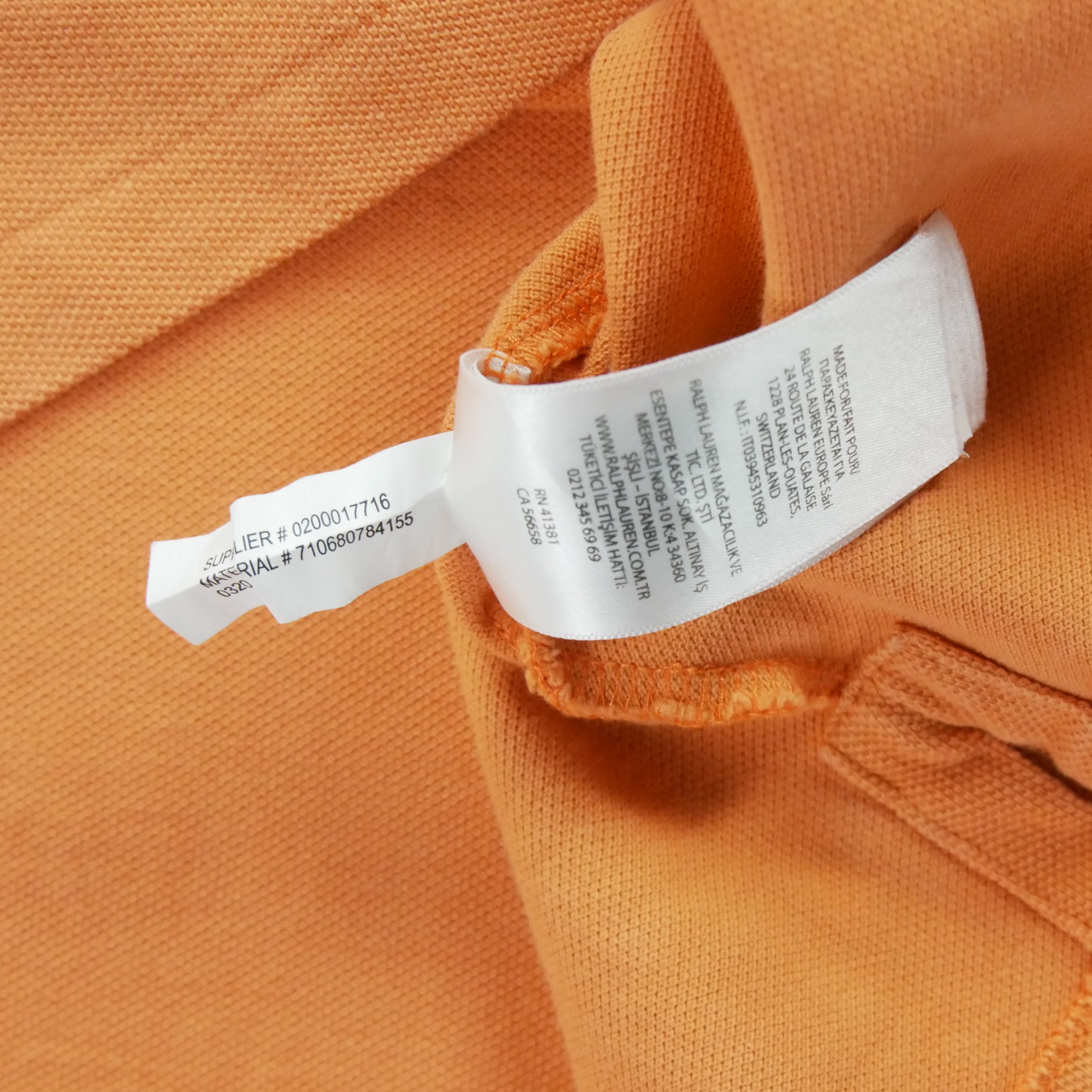 Polo manches courtes Homme  Orange 9