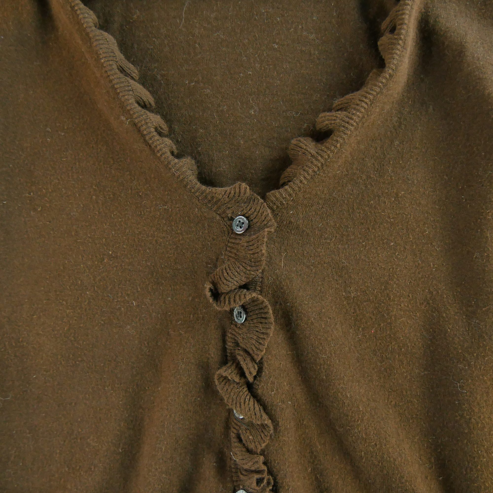 Gilets Femme  en cachemire Marron 3